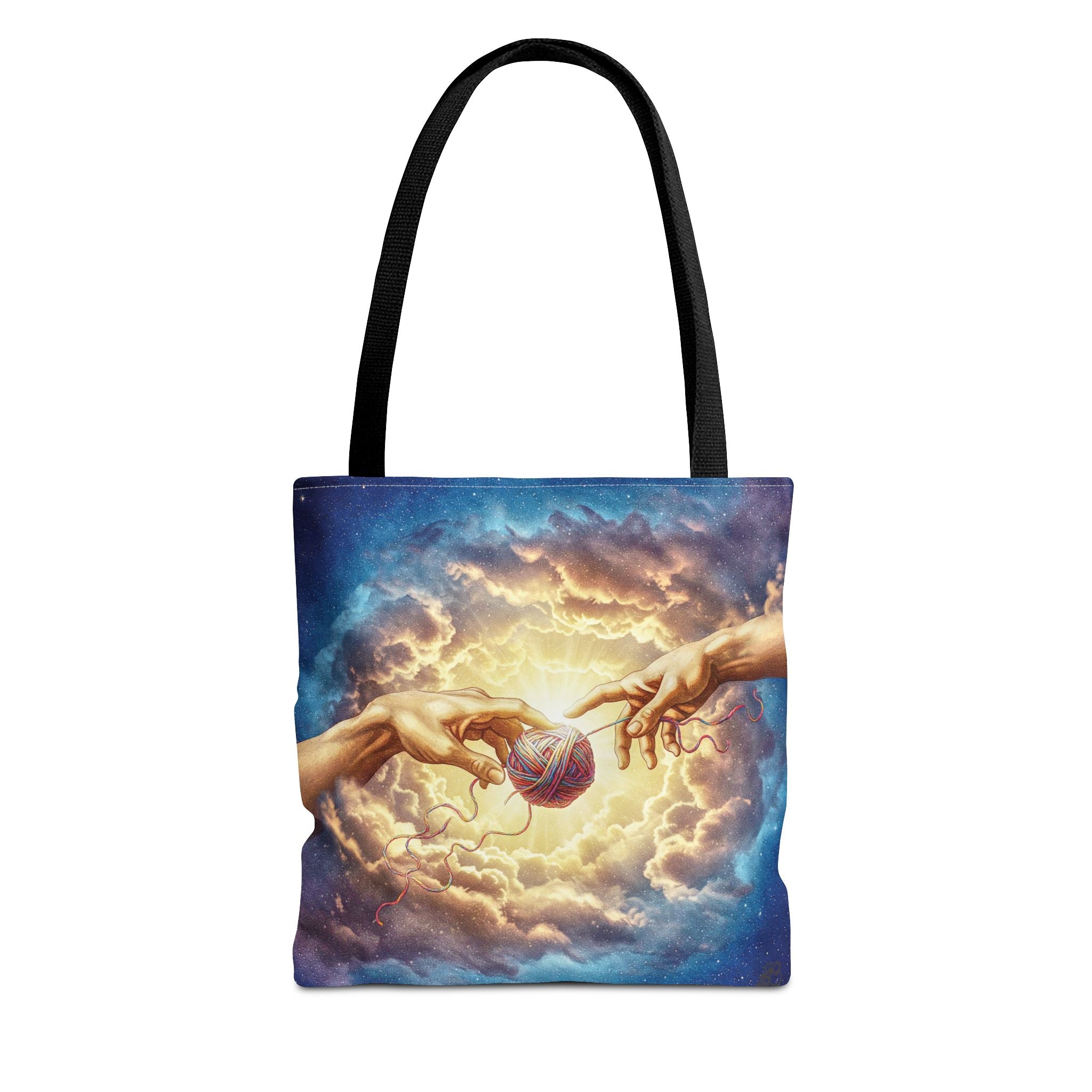 Touched by Yarn Tote Bag – Divine Intervention for Stitch Addicts