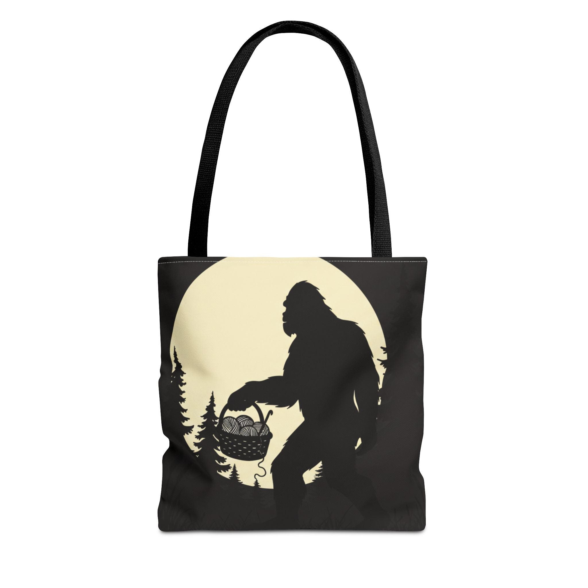 I Believe...in another skein of yarn. Bigfoot crochet Tote bag- Funny gift for friends, family, crocheters, knitters, fiber enthusiasts and anyone who Believes.