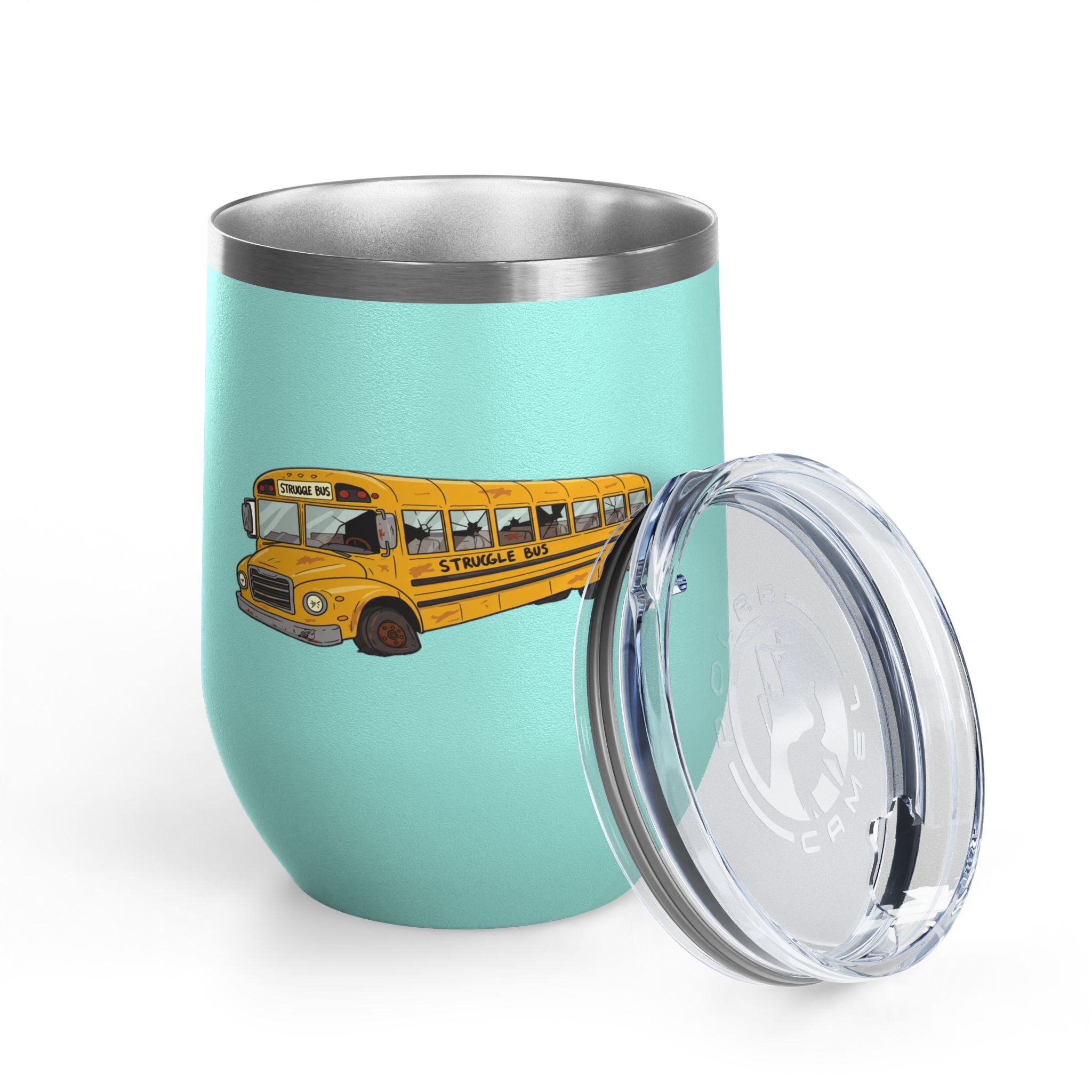 Struggle Bus Wine Tumbler – Because Some Days Call for Grapes, Not Grit/ Funny gift for Friends and family