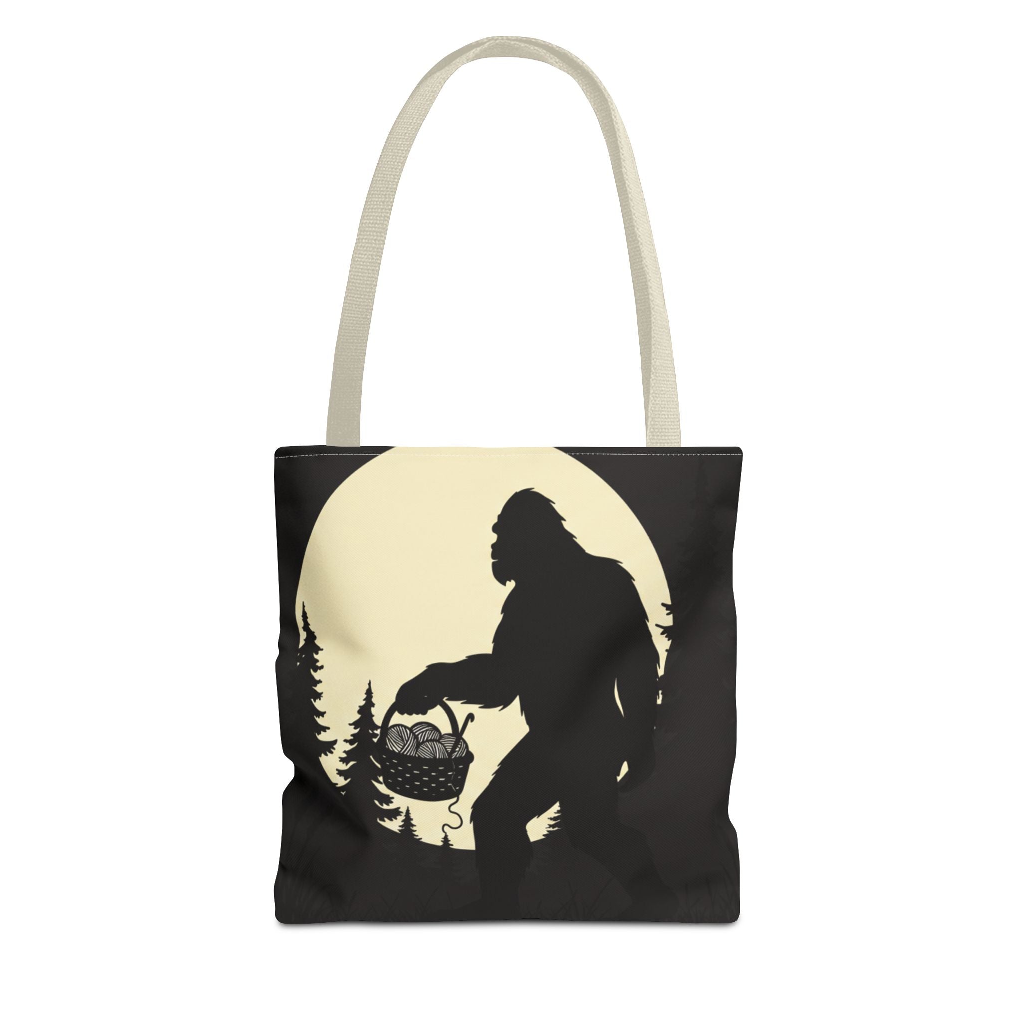 I Believe...in another skein of yarn. Bigfoot crochet Tote bag- Funny gift for friends, family, crocheters, knitters, fiber enthusiasts and anyone who Believes.