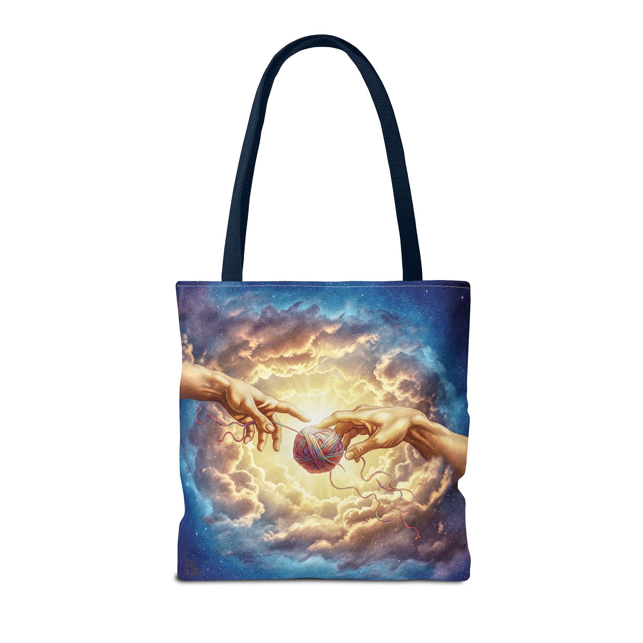 Touched by Yarn Tote Bag – Divine Intervention for Stitch Addicts