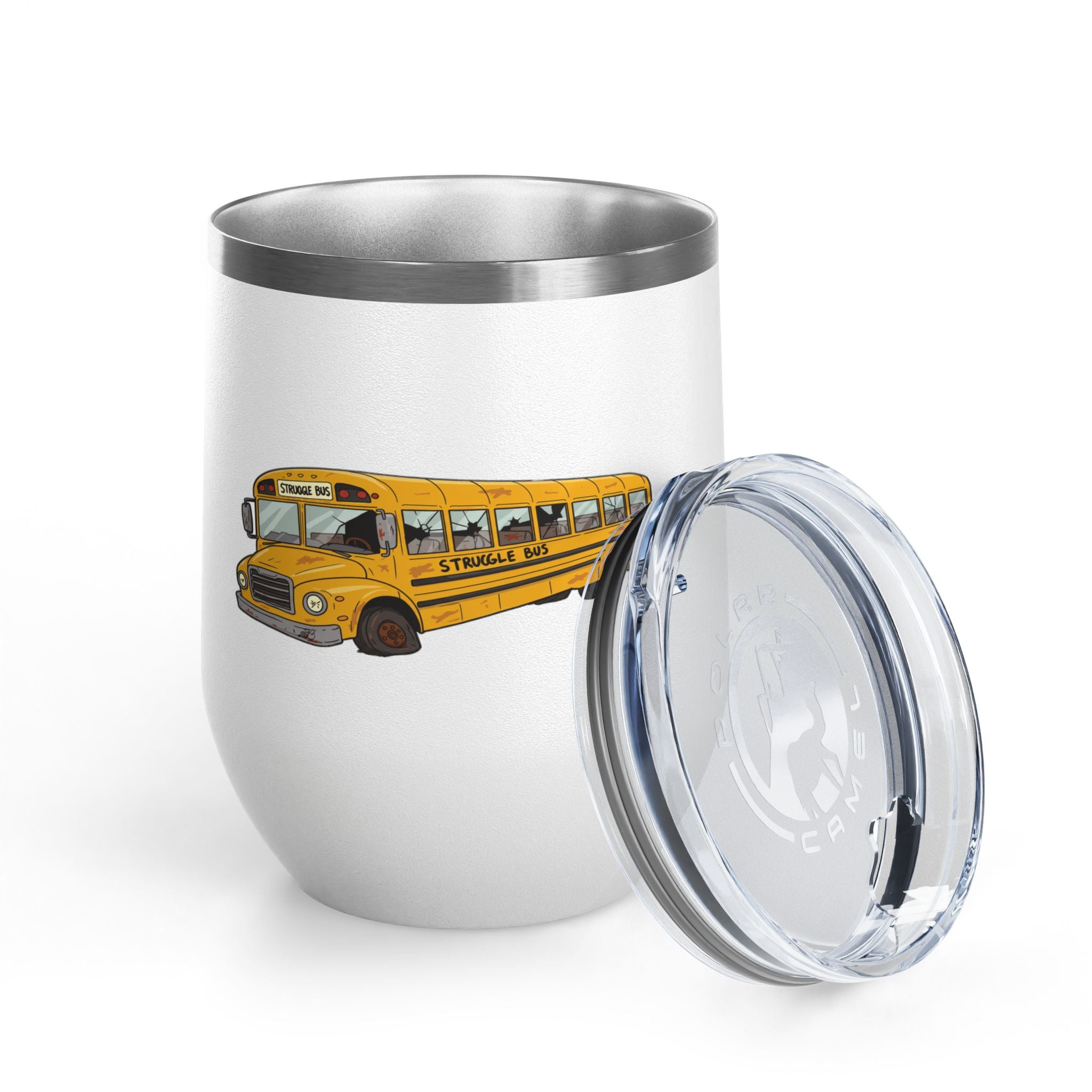 Struggle Bus Wine Tumbler – Because Some Days Call for Grapes, Not Grit/ Funny gift for Friends and family