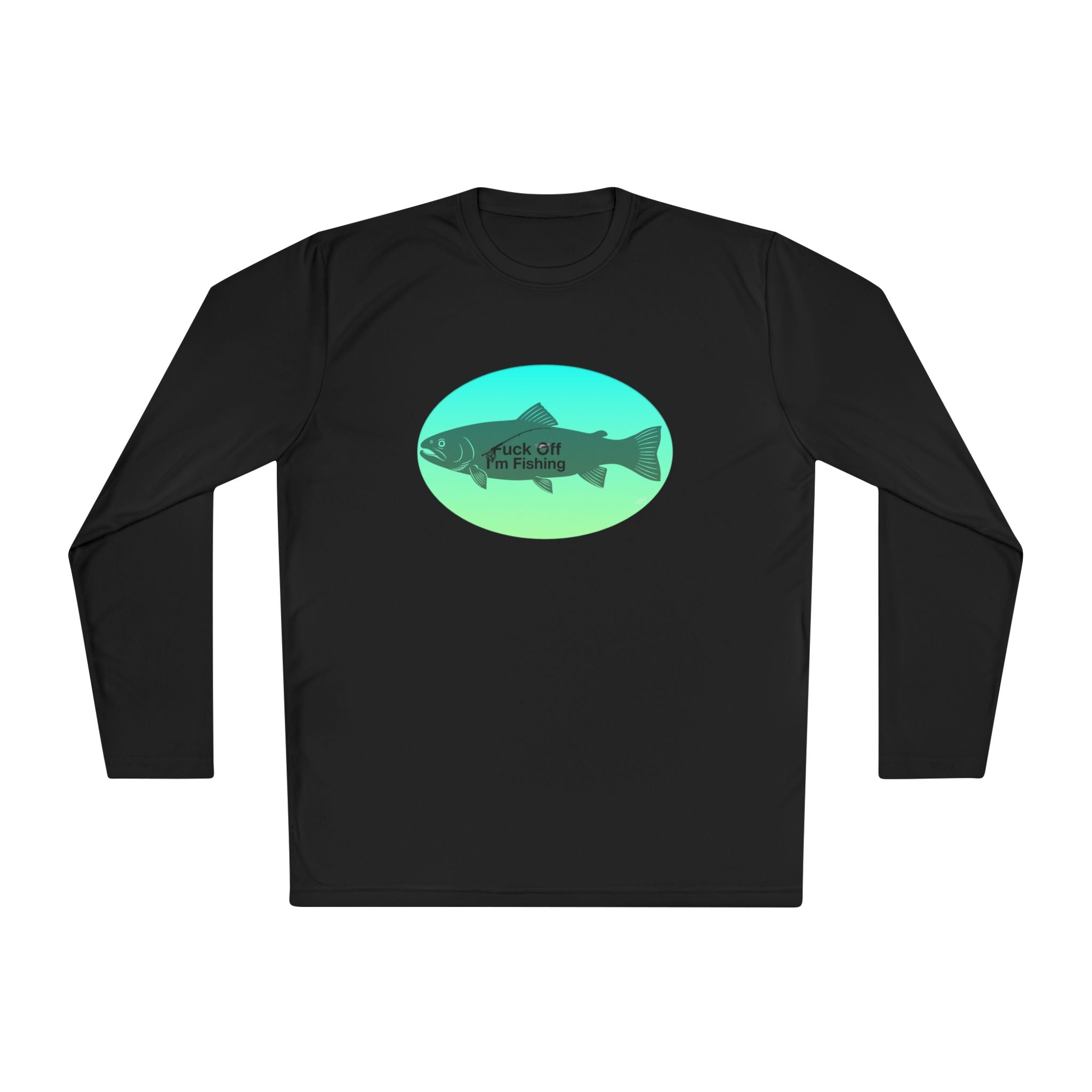Funny Trout Fishing Shirt Long Sleeve – Fuck Off Unisex Lightweight Long Sleeve Tee