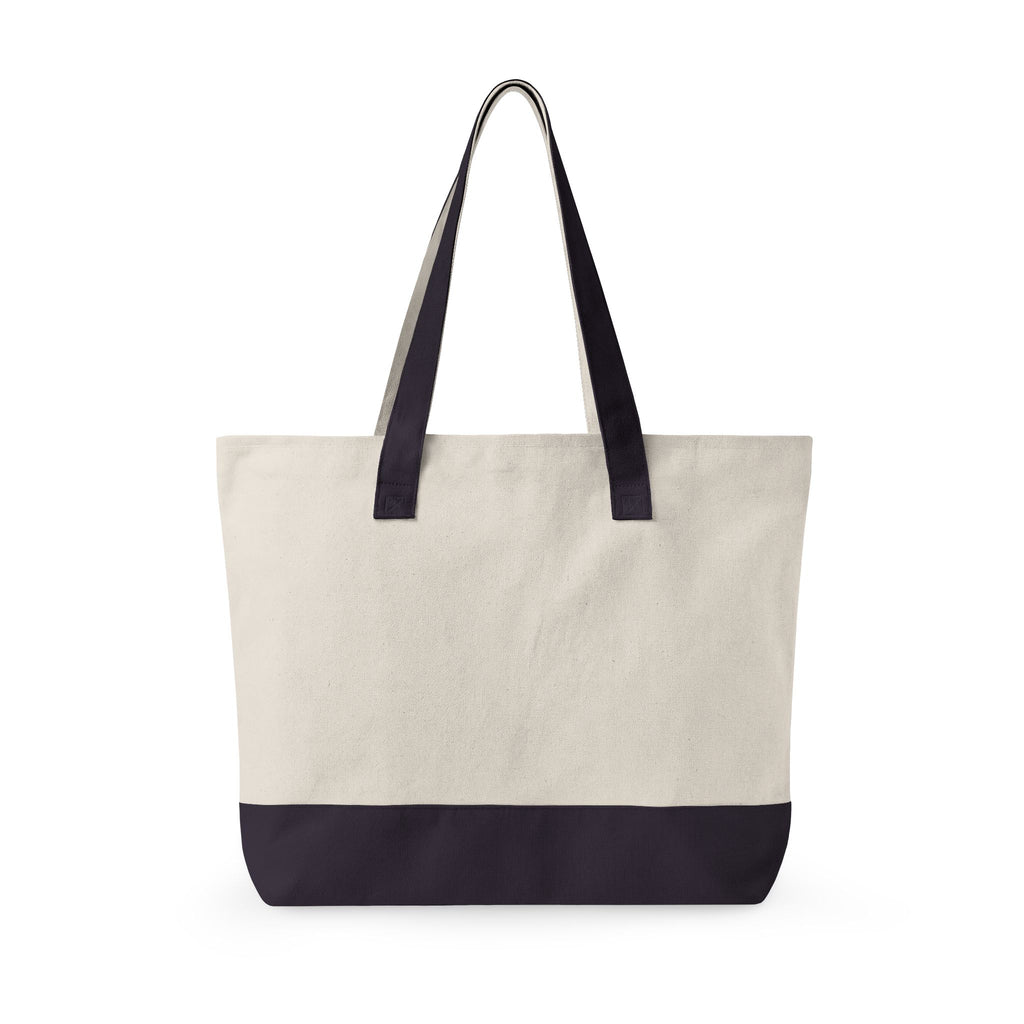Hookers Guild Tote Bag - Skeleton Crochet Hand Zippered Canvas Tote