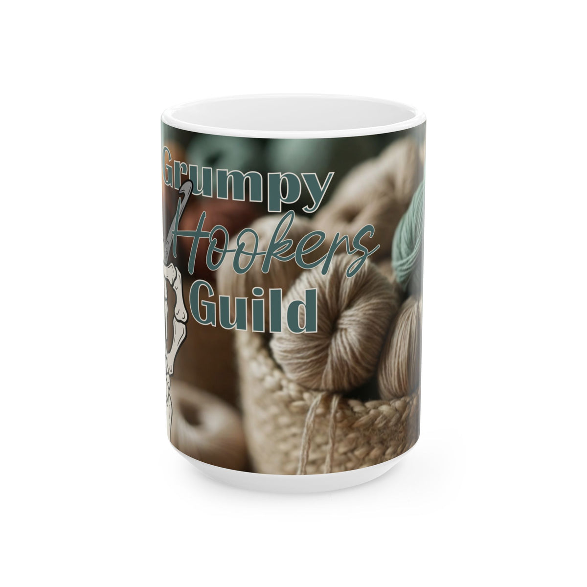 Grumpy Hookers Guild Mug - Snarky Crocheter Mug - Funny Crochet Gift (11oz, 15oz)