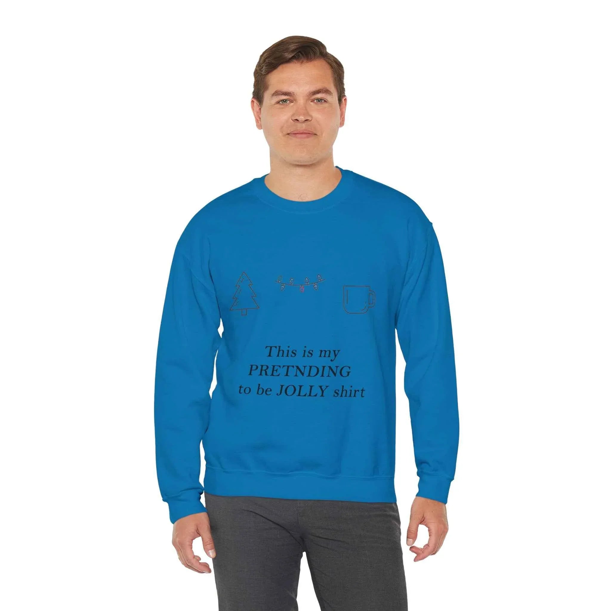 This Is My Pretending To Be Jolly Funny Christmas Sweatshirt - Minimalist Holiday Sweater - 2SB Snark Shop
