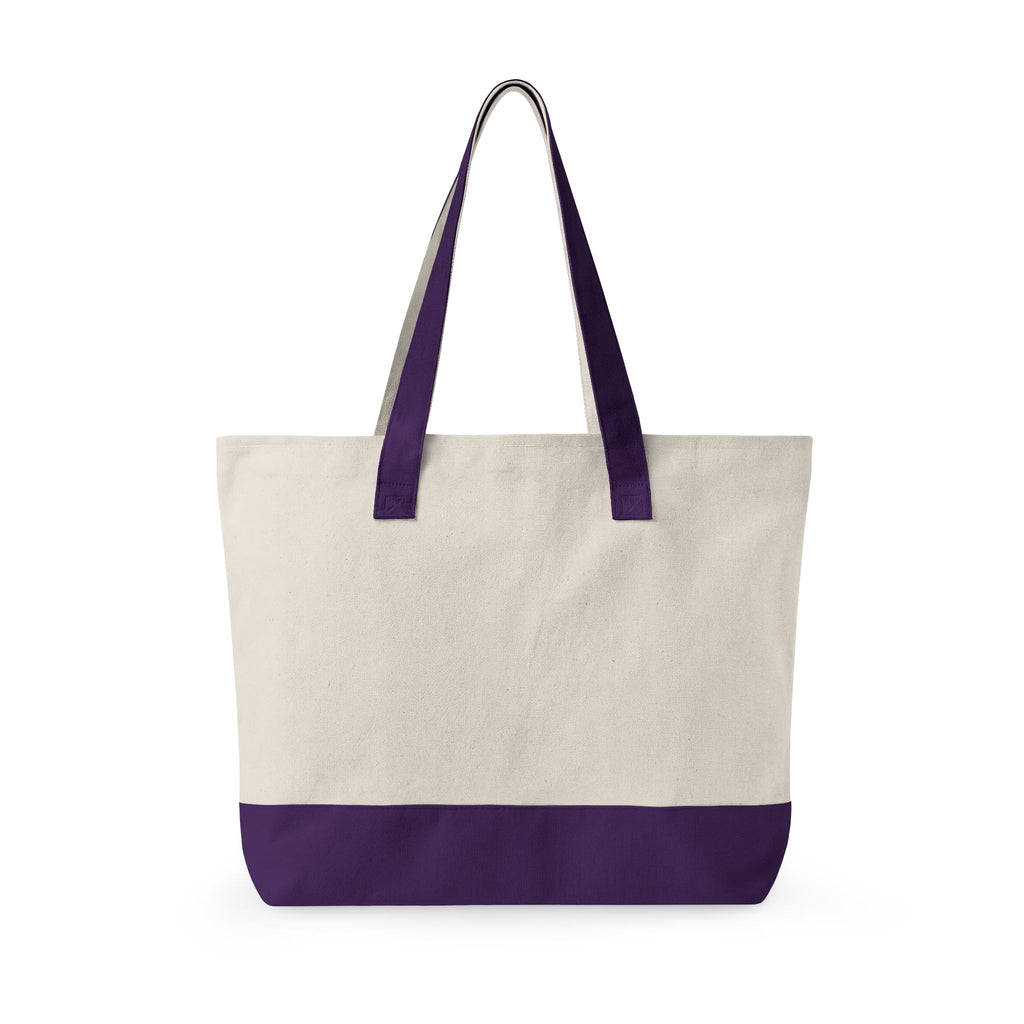 Hookers Guild Tote Bag - Skeleton Crochet Hand Zippered Canvas Tote