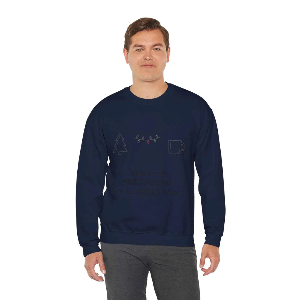 This Is My Pretending To Be Jolly Funny Christmas Sweatshirt - Minimalist Holiday Sweater - 2SB Snark Shop