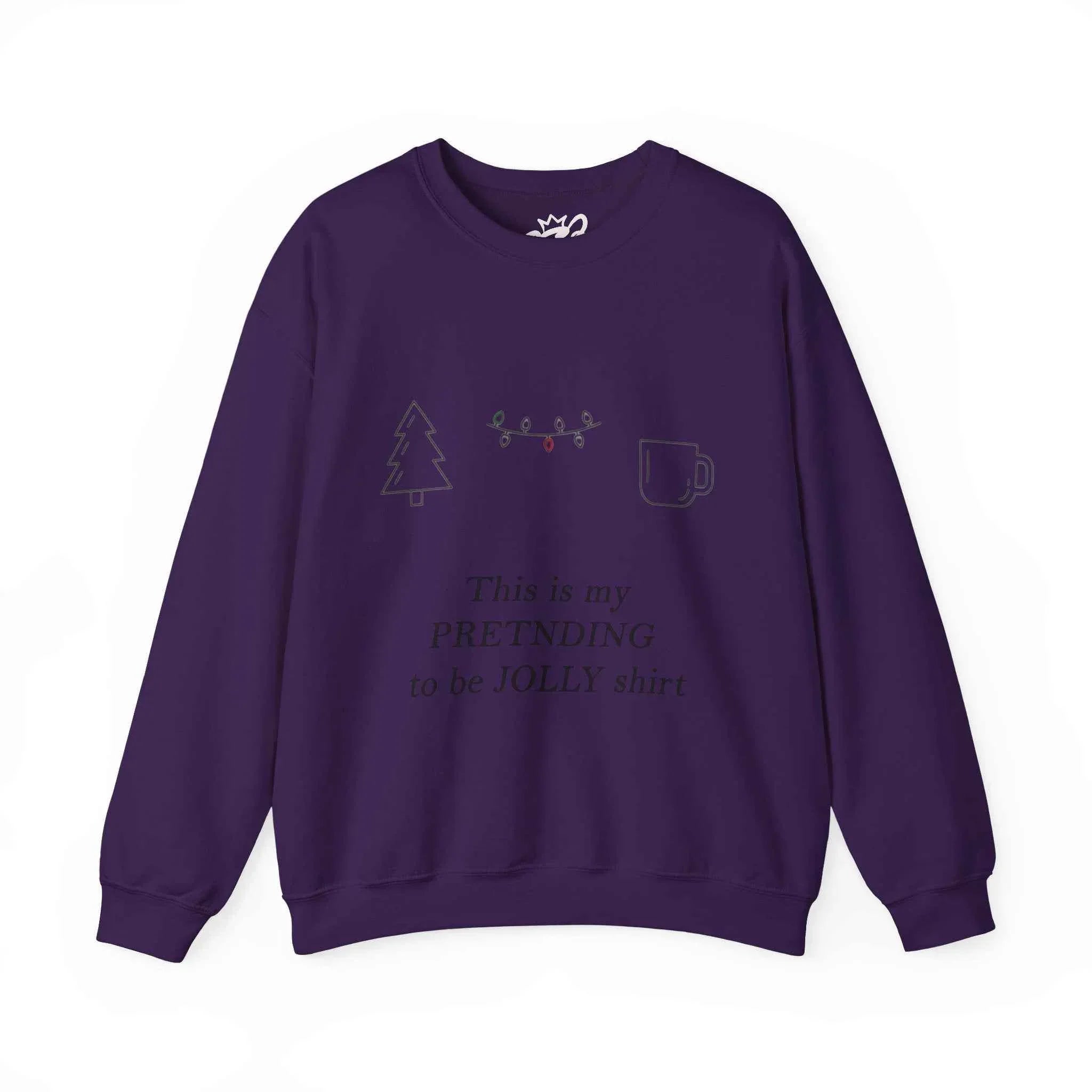 This Is My Pretending To Be Jolly Funny Christmas Sweatshirt - Minimalist Holiday Sweater - 2SB Snark Shop