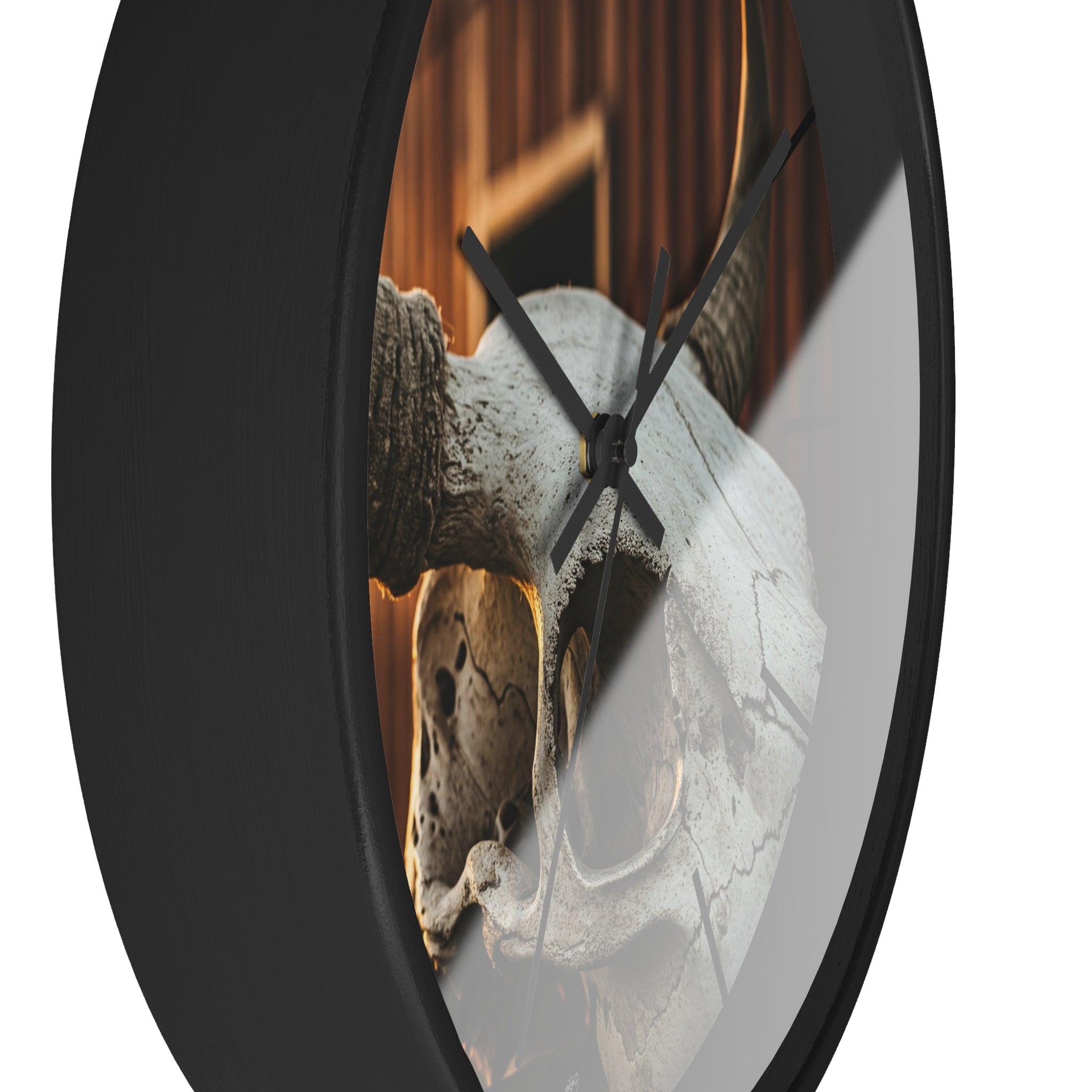 Bull Skull Barn Wall Clock