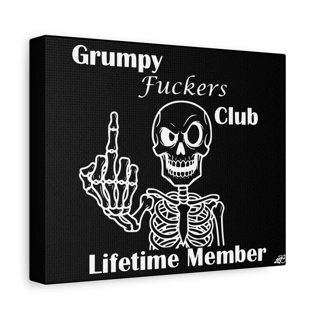 Grumpy Fuckers Club – Lifetime Member Wall Art - 2SB Snark Shop