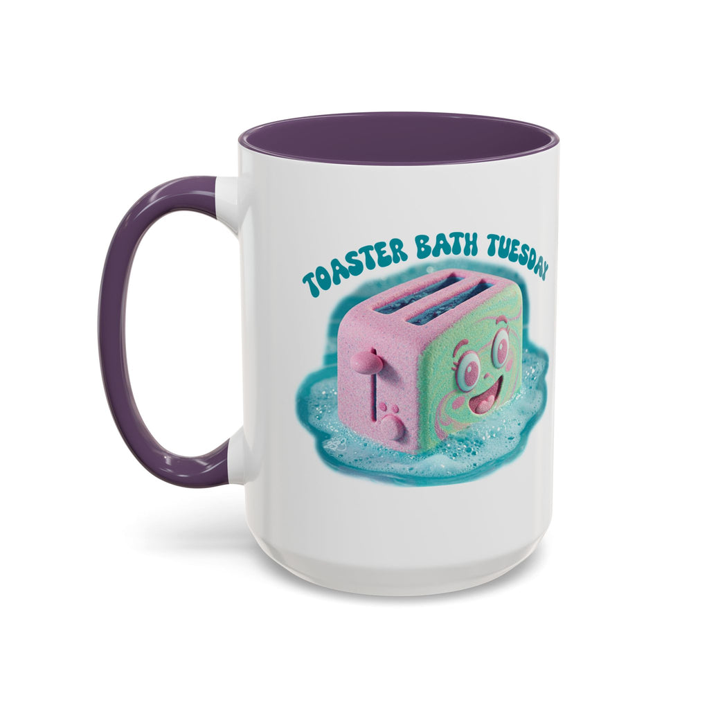 Toaster Bath Tuesday Mug - Funny Dangerous Bath Time Coffee Mug 11oz or 15oz