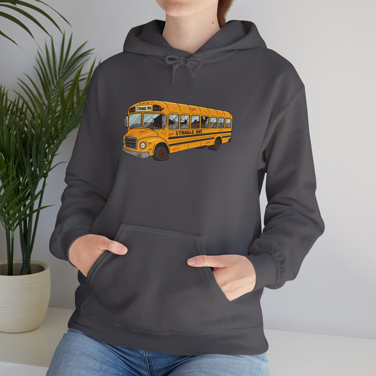 Struggle Bus Emotional Support Hoodie — Deluxe Comfort Sweatshirt
