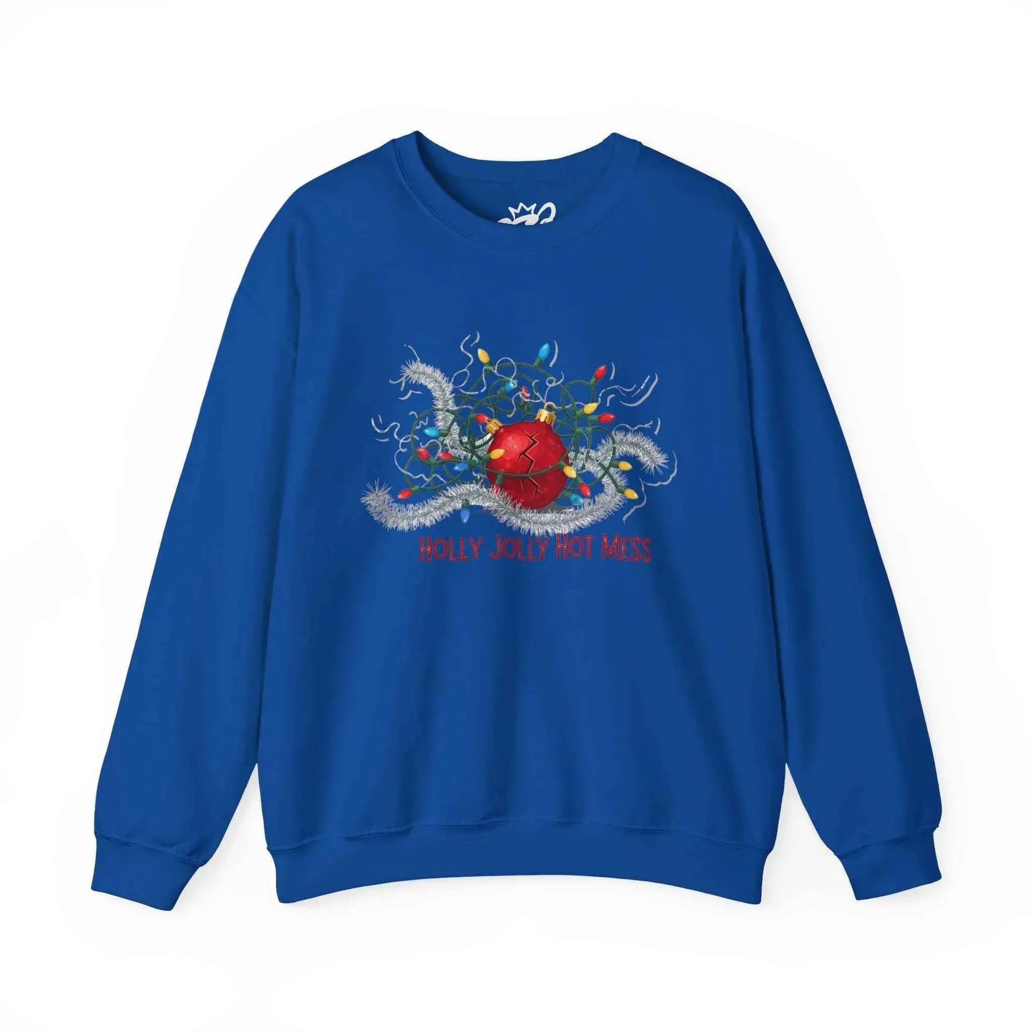 Holly Jolly Christmas Sweatshirt for Those Who Battle Christmas Lights and Lose - 2SB Snark Shop