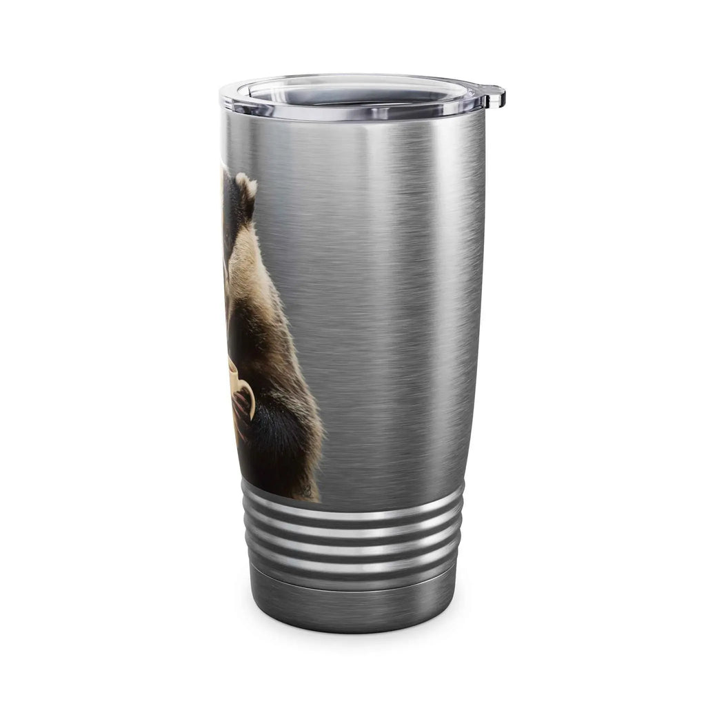 Angry Badger “Fuck Off” 20oz Ringneck Tumbler, For When You Need Caffeine, Not Conversation Funny Gift for Coffee enthusiasts, coworkers, & friends - 2SB Snark Shop