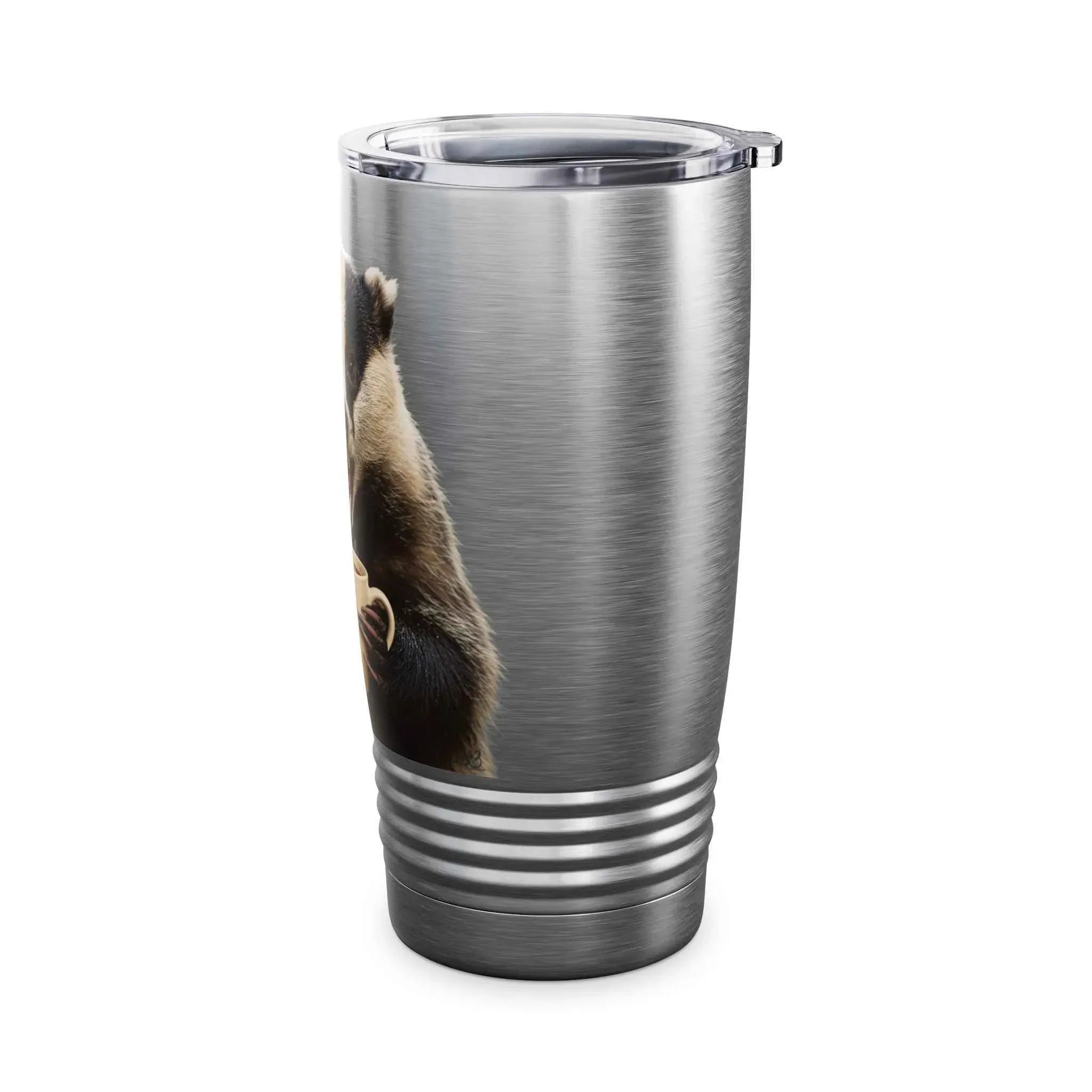 Angry Badger “Fuck Off” 20oz Ringneck Tumbler, For When You Need Caffeine, Not Conversation Funny Gift for Coffee enthusiasts, coworkers, & friends - 2SB Snark Shop