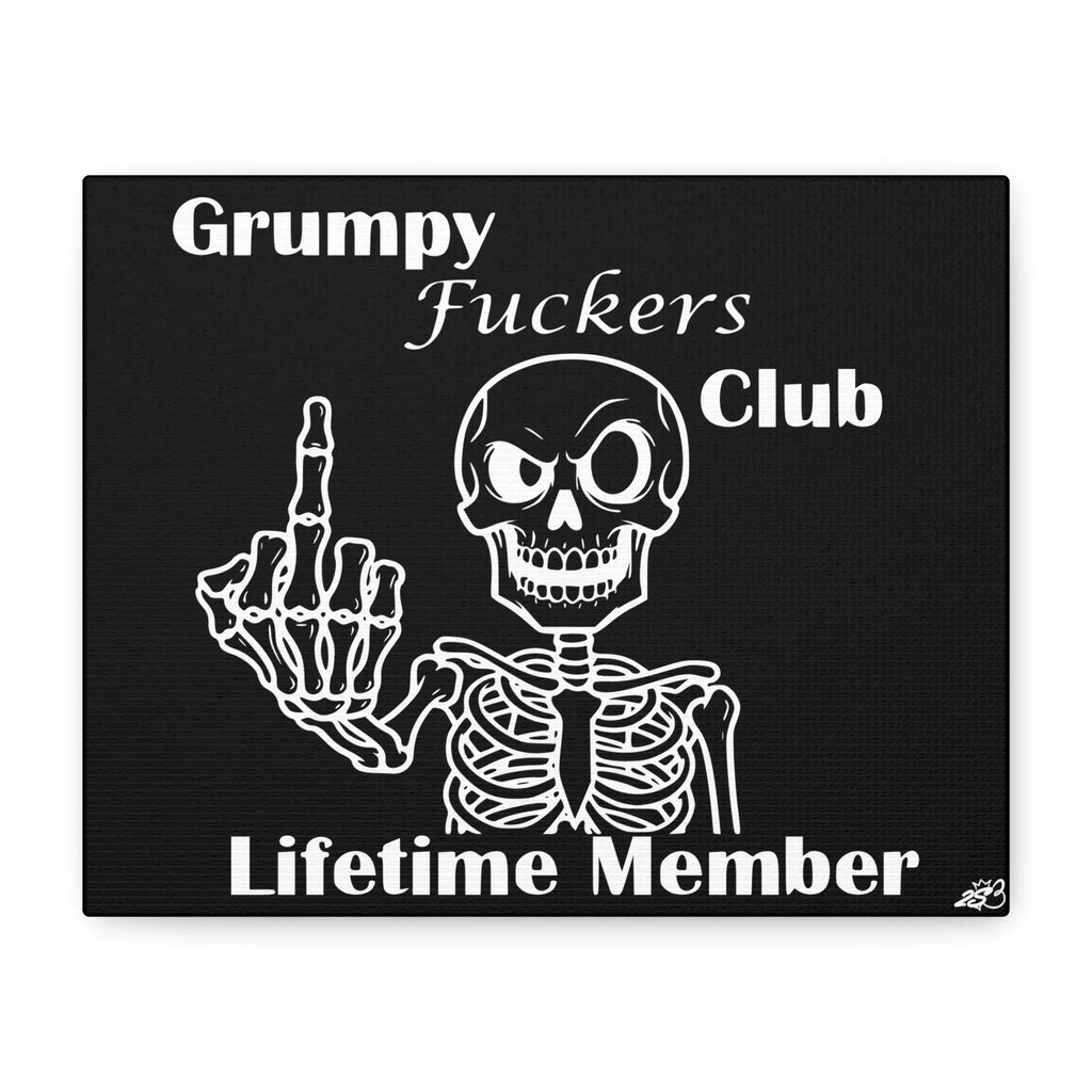 Grumpy Fuckers Club – Lifetime Member Wall Art - 2SB Snark Shop