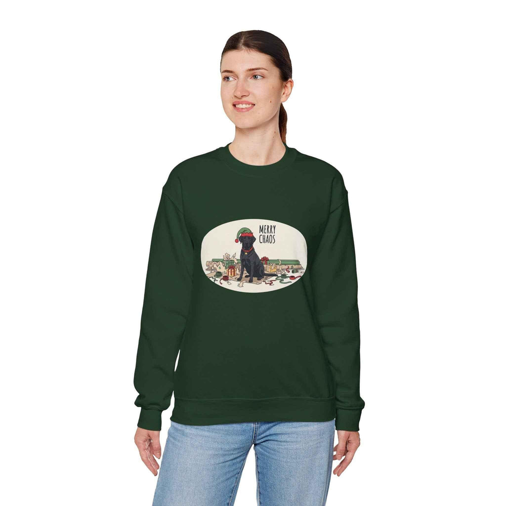 Merry Chaos Black Lab Sweatshirt - The Perfect Unisex Gift for Dog Owners - 2SB Snark Shop