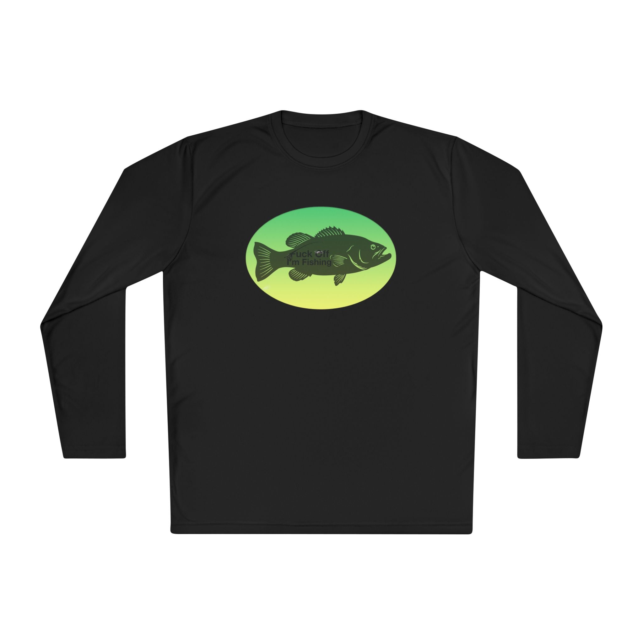 Funny Bass Fishing Shirt Long Sleeve – Fuck Off Unisex Lightweight Long Sleeve Tee