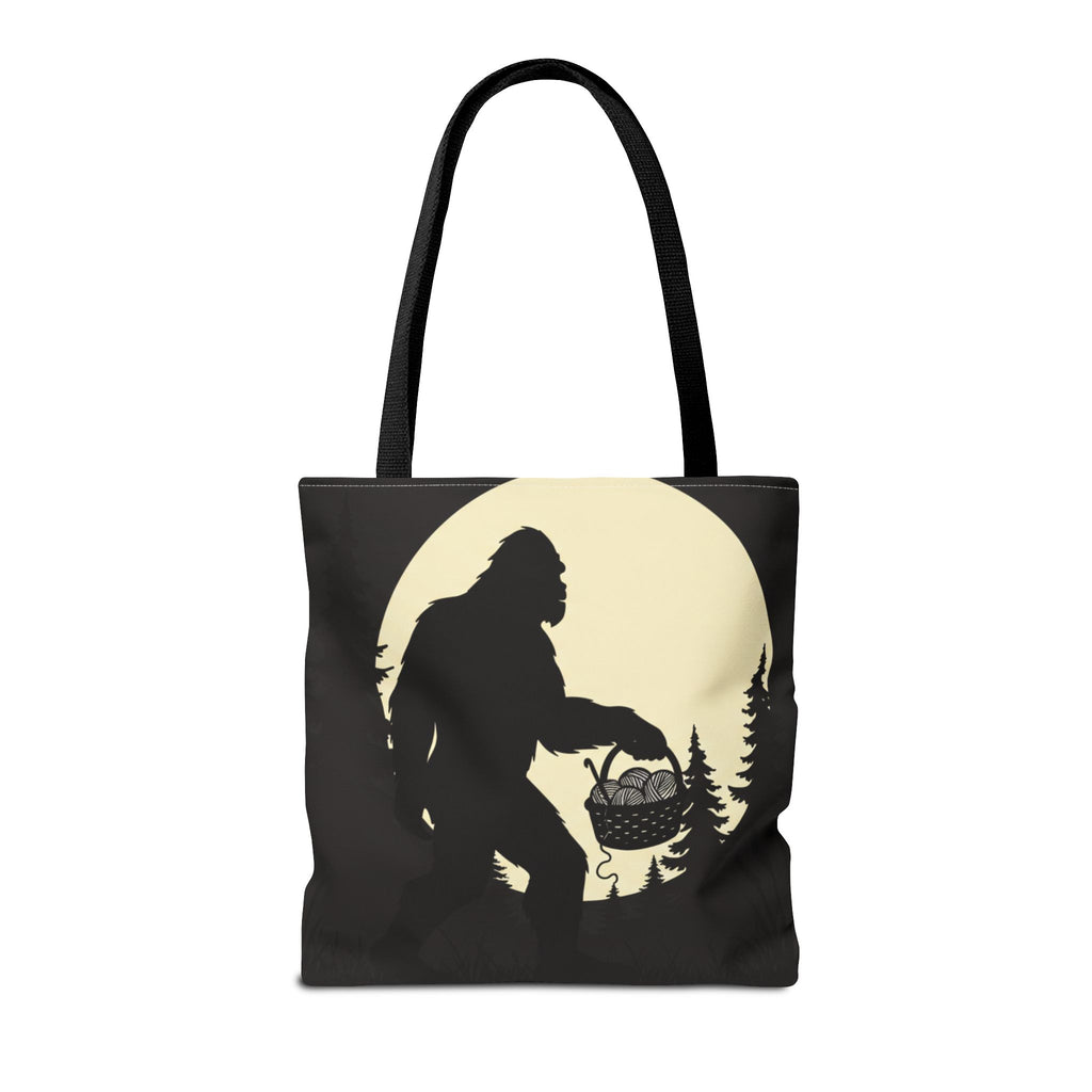 I Believe...in another skein of yarn. Bigfoot crochet Tote bag- Funny gift for friends, family, crocheters, knitters, fiber enthusiasts and anyone who Believes.