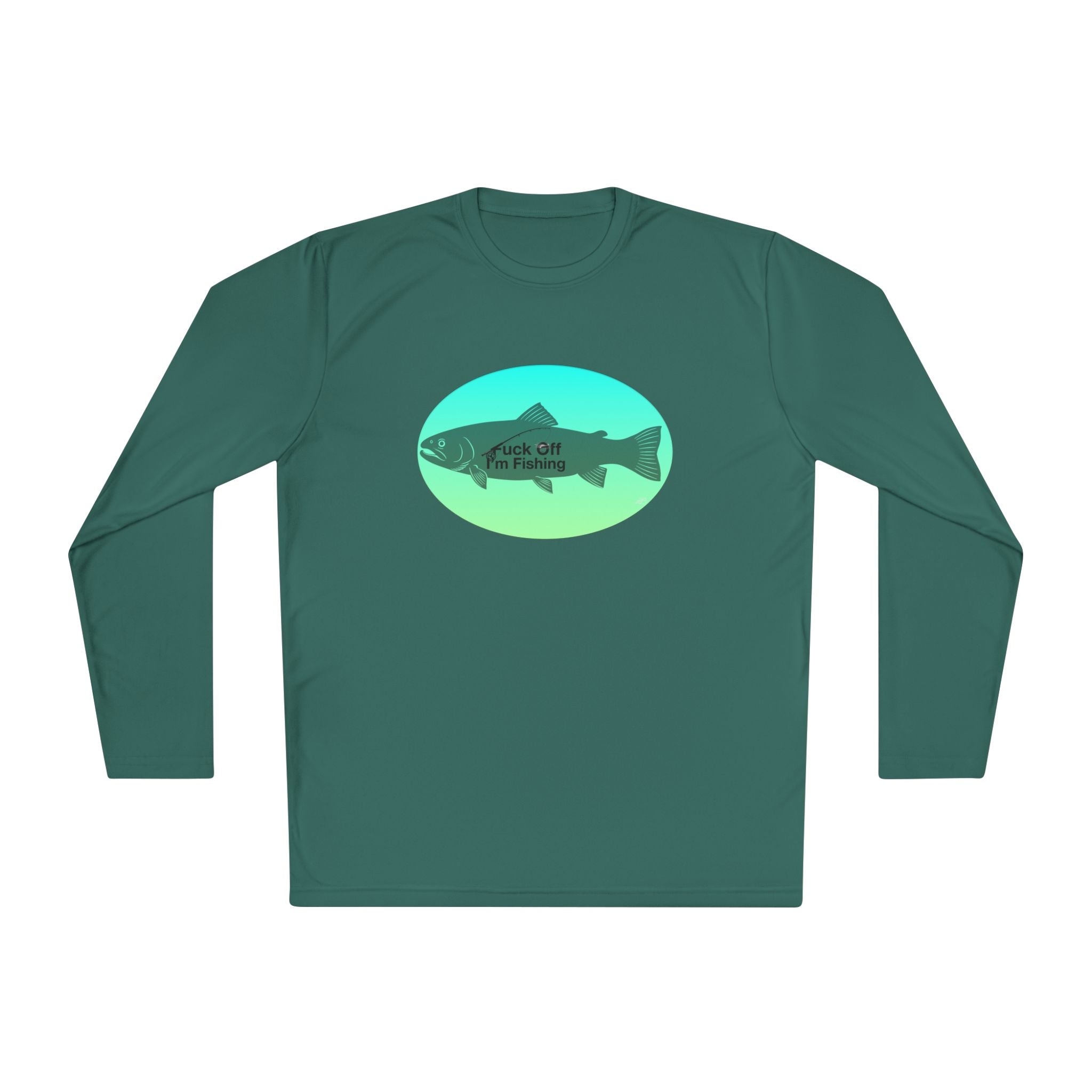 Funny Trout Fishing Shirt Long Sleeve – Fuck Off Unisex Lightweight Long Sleeve Tee