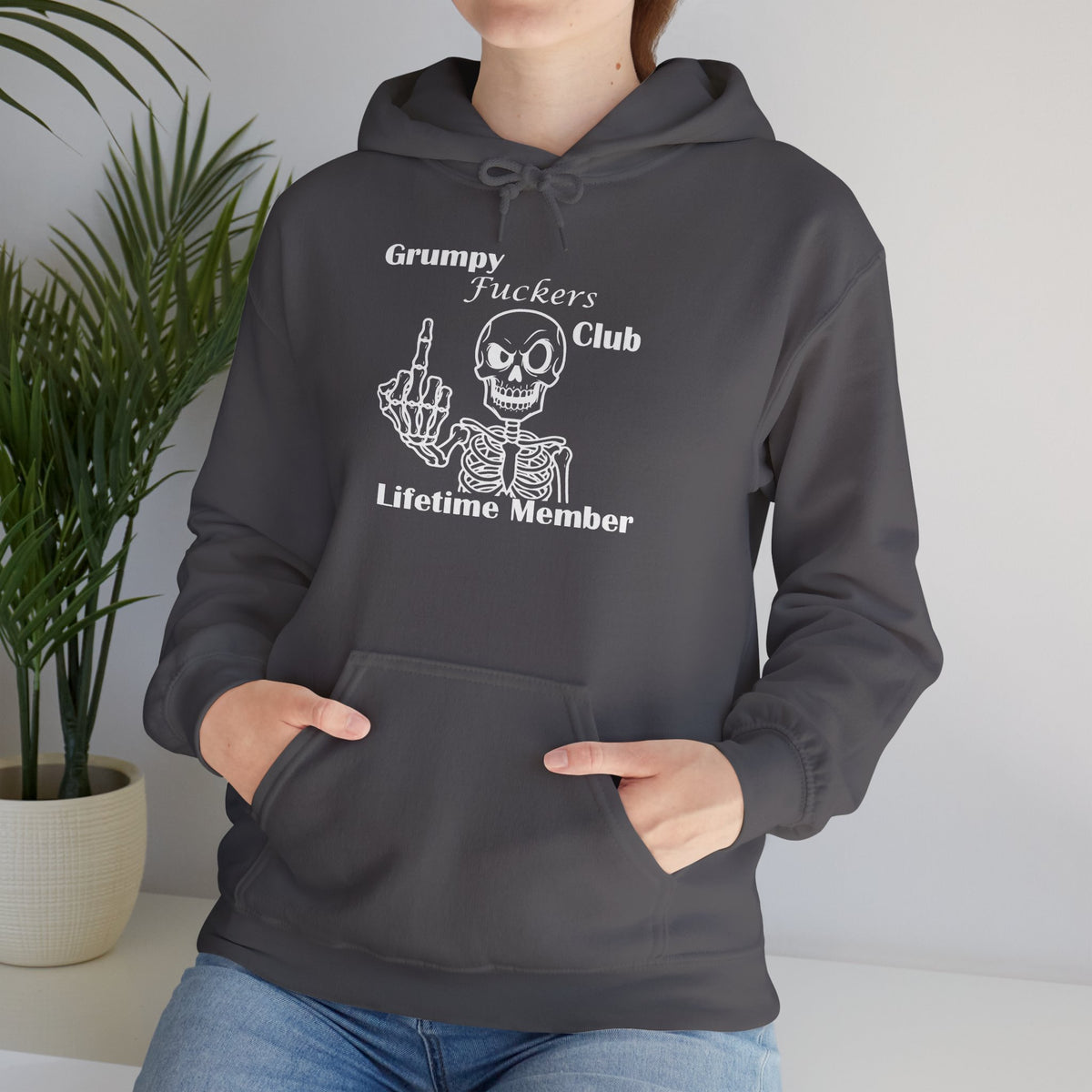 Grumpy Fuckers Club Lifetime Member Unisex Hoodie | Funny Sarcastic Grumpy Hoodie