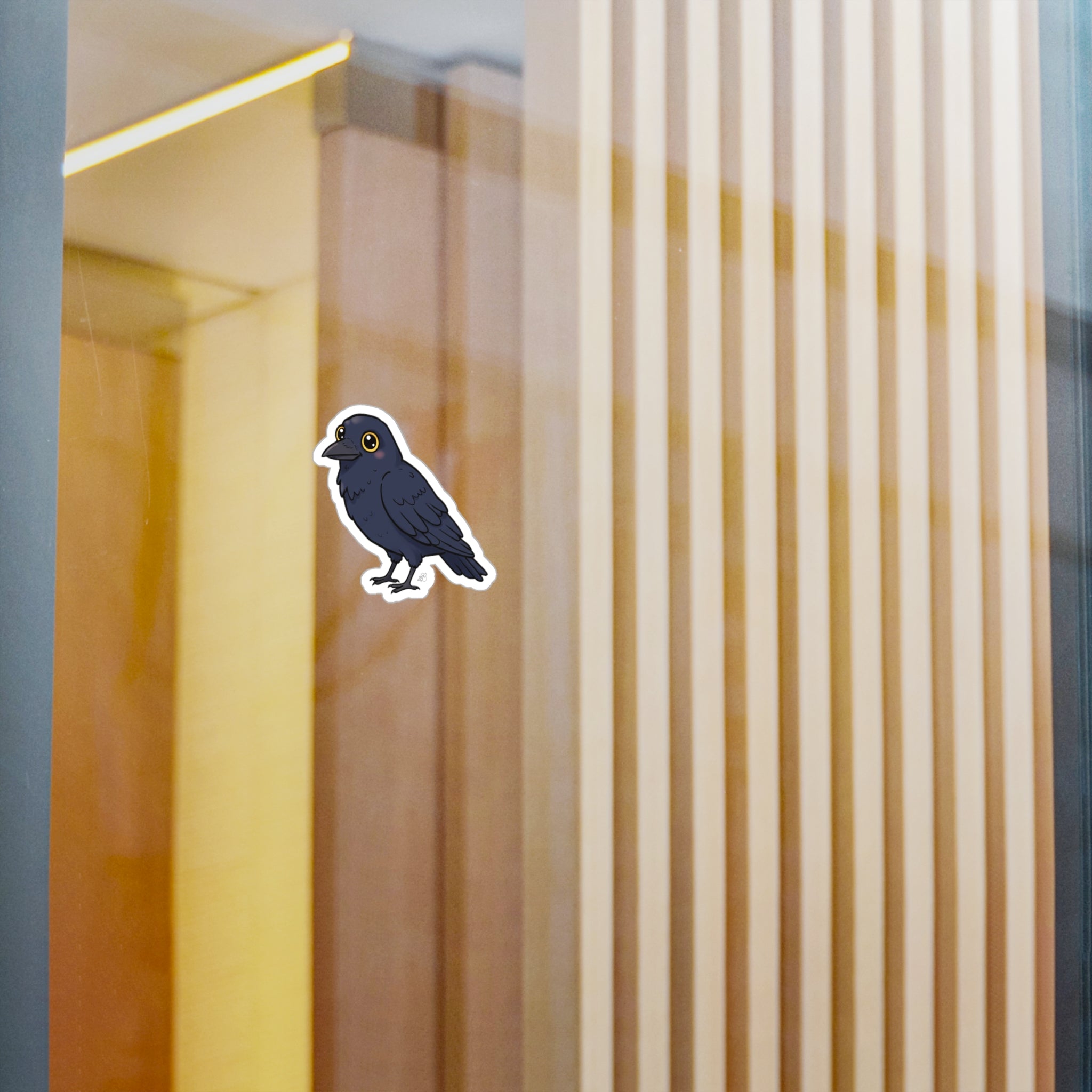 Cute Cartoon Crow Kiss-Cut Vinyl Decal