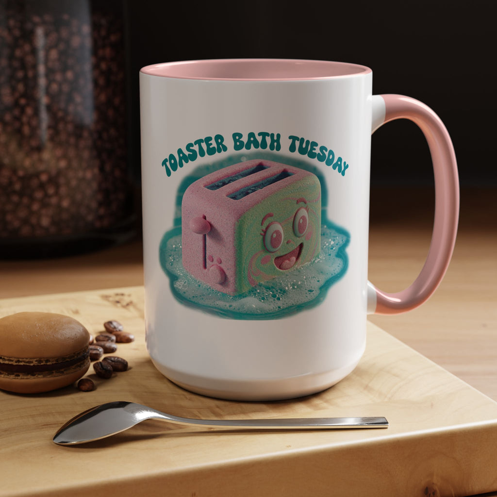 Toaster Bath Tuesday Mug - Funny Dangerous Bath Time Coffee Mug 11oz or 15oz