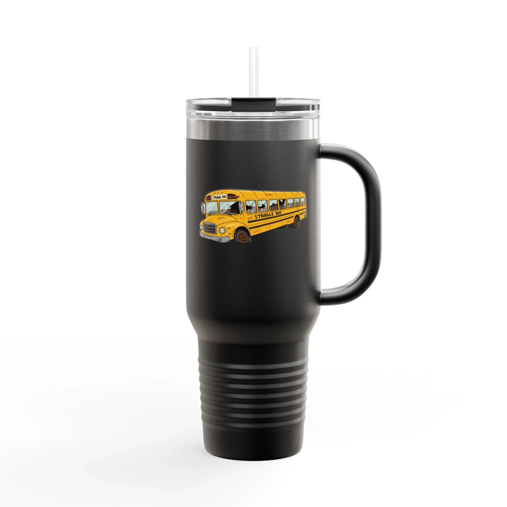 The Struggle Bus 40oz Tumbler – All Aboard the Struggle Express! Funny Gift for Coworkers, Friends, and Spicy disasters Who Can't Even - 2SB Snark Shop