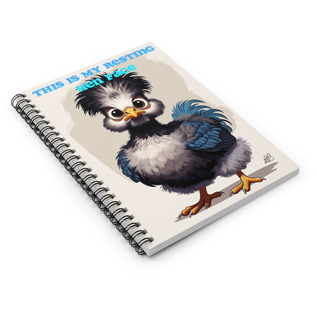This Is My Resting Hen Face Spiral Notebook