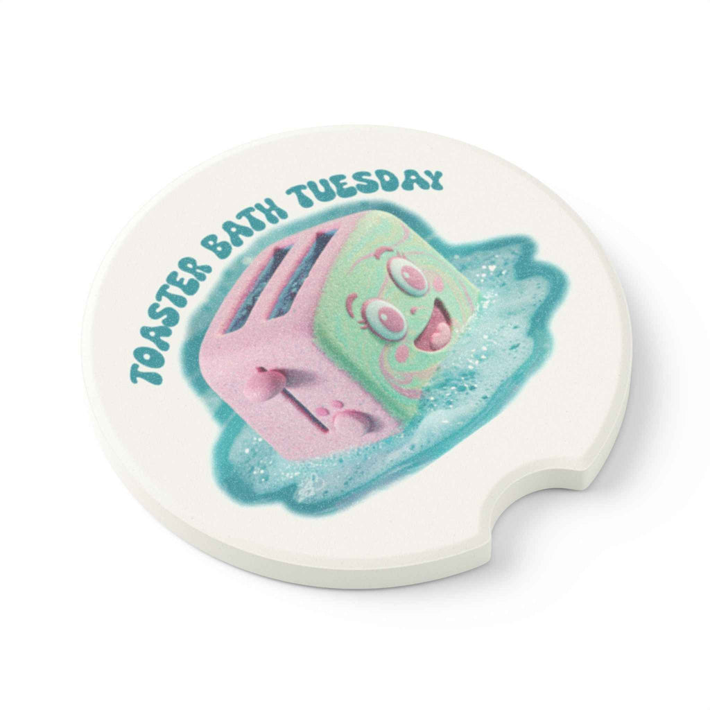 Toaster Bath Tuesday Soapstone Car Coaster