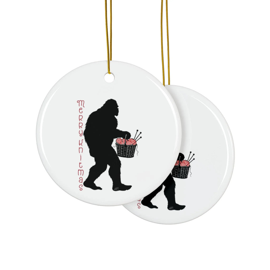 Merry Knitmas Bigfoot Gifts for Knitters - Humorous and Unique - 2SB Snark Shop