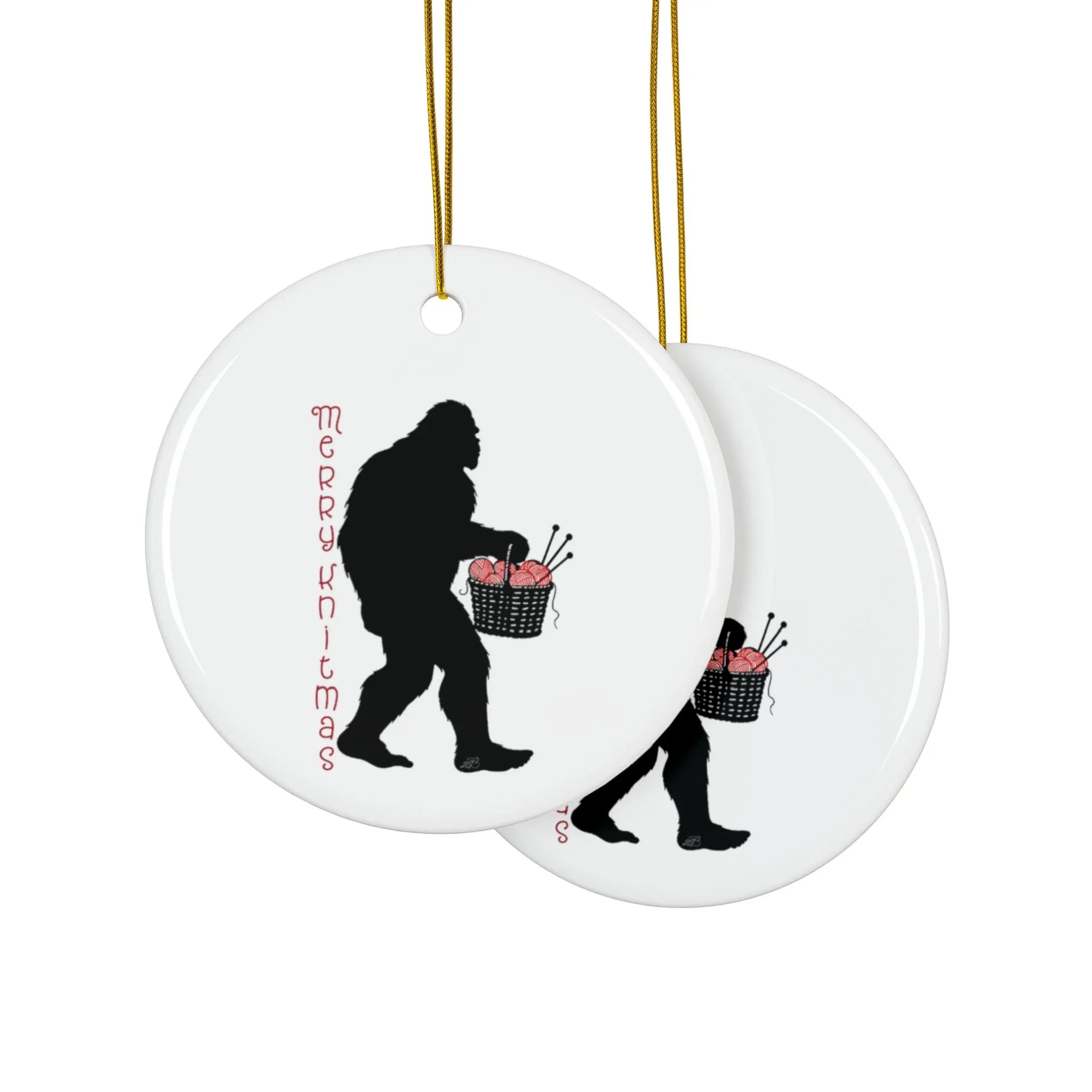 Merry Knitmas Bigfoot Gifts for Knitters - Humorous and Unique - 2SB Snark Shop