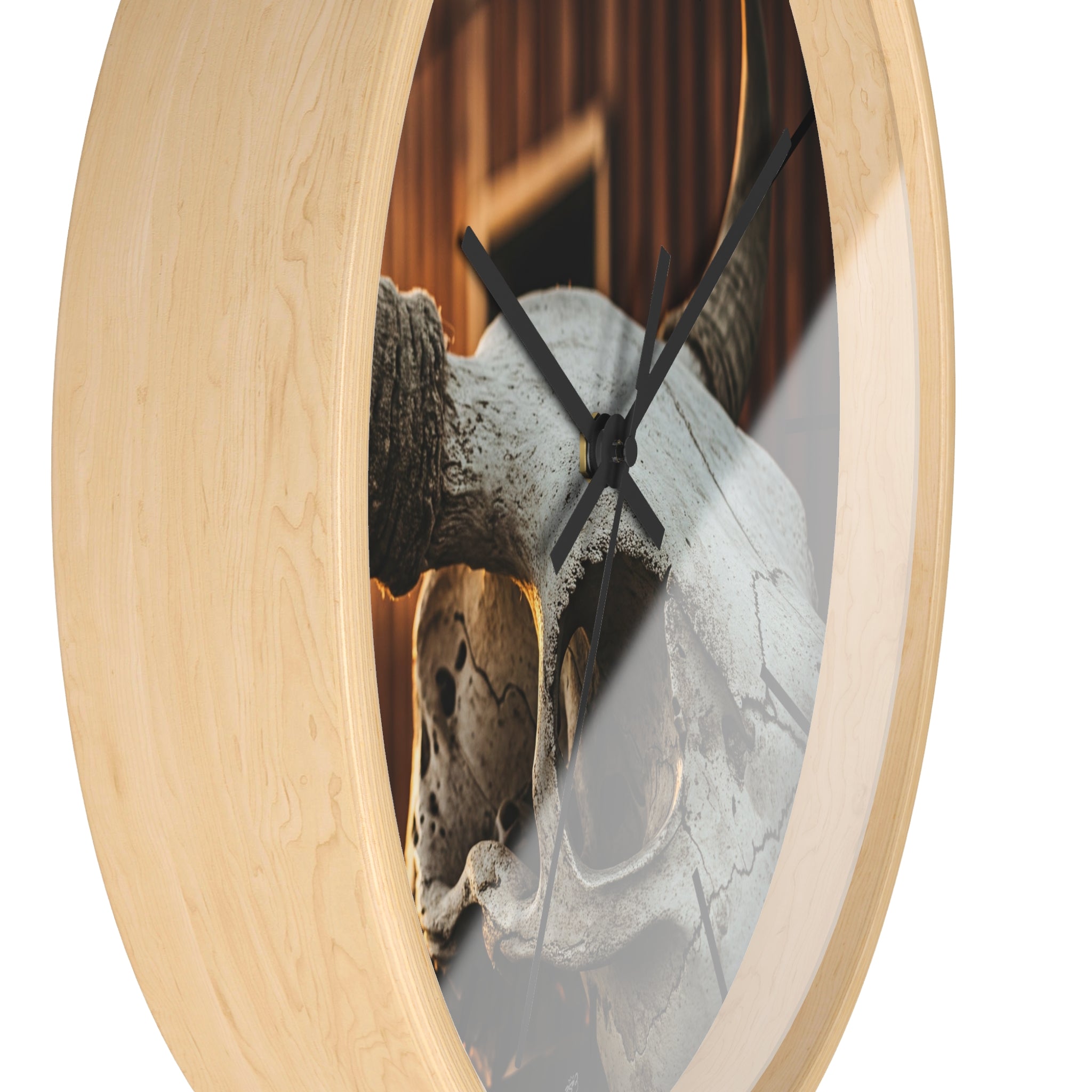 Bull Skull Barn Wall Clock