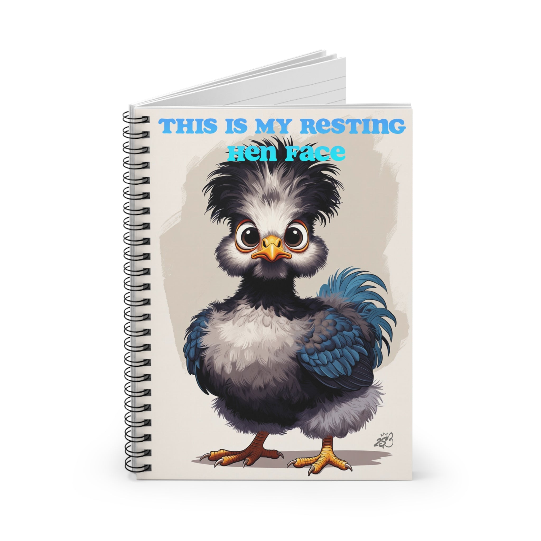 This Is My Resting Hen Face Spiral Notebook