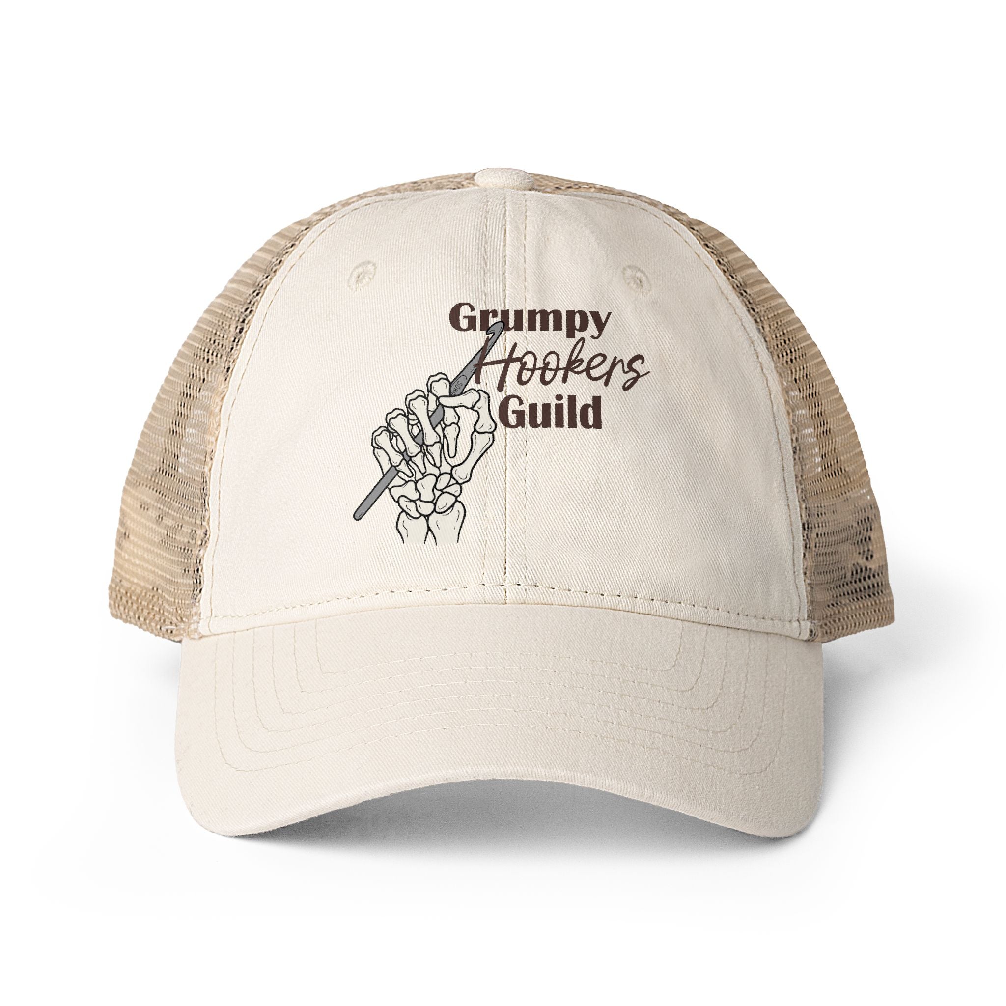 Grumpy Hookers Guild Washed Mesh Back Cap