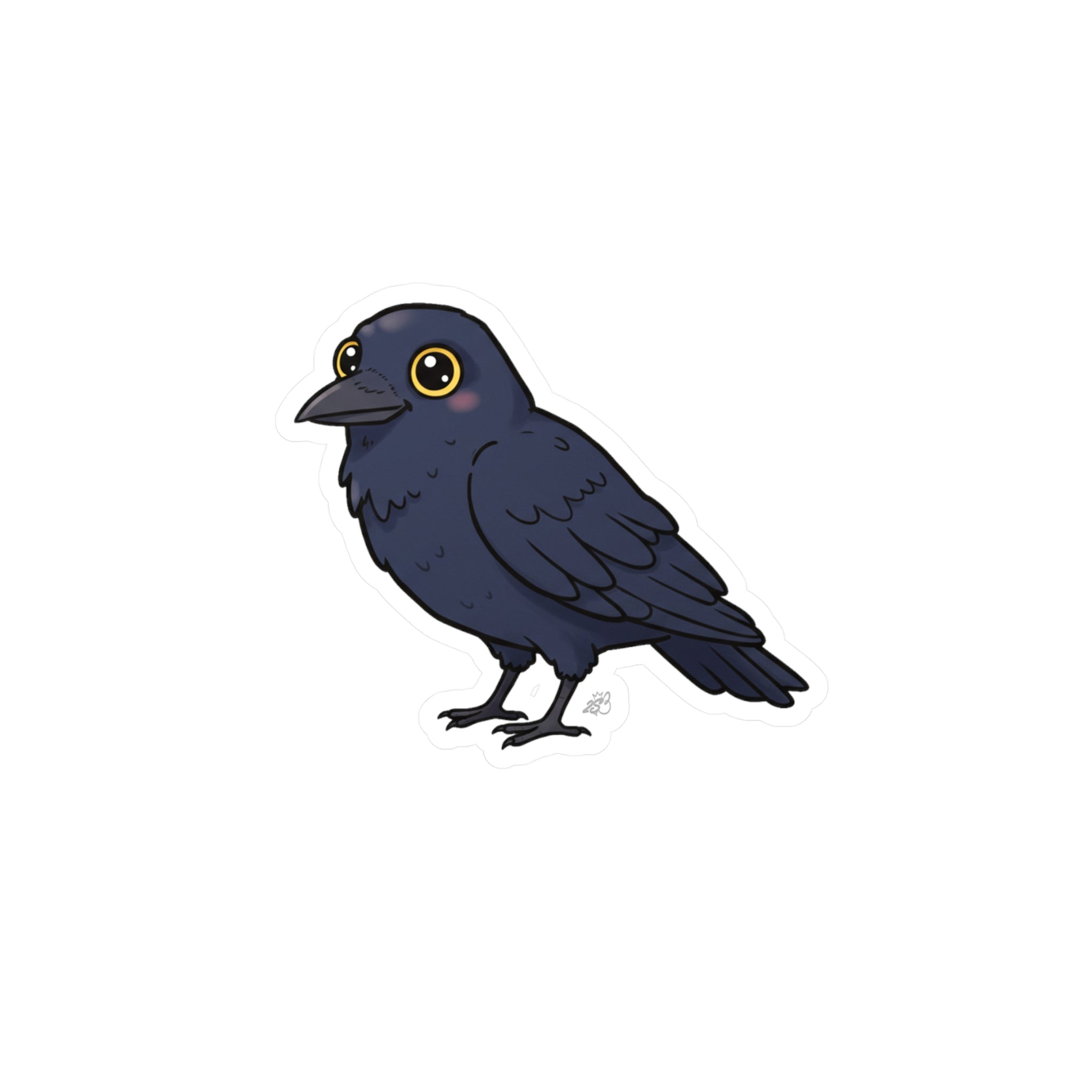 Cute Cartoon Crow Kiss-Cut Vinyl Decal