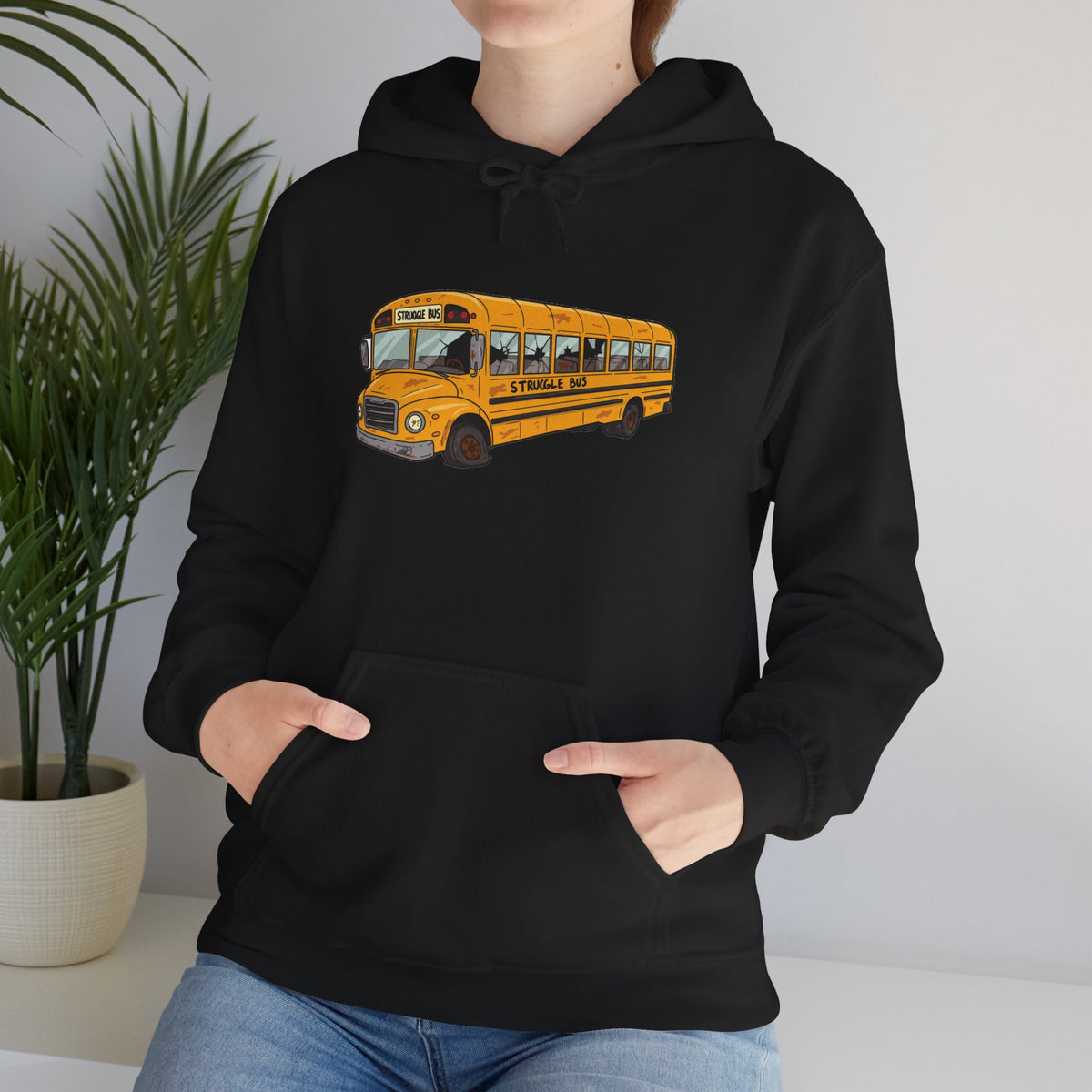 Struggle Bus Emotional Support Hoodie — Deluxe Comfort Sweatshirt