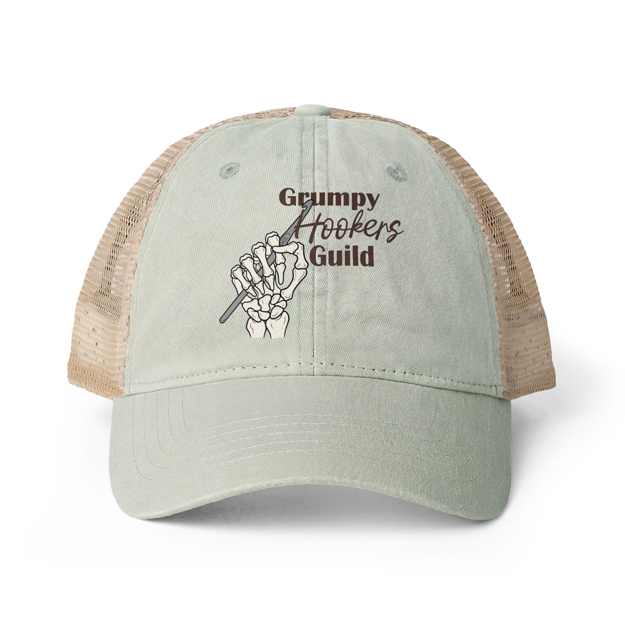 Grumpy Hookers Guild Washed Mesh Back Cap