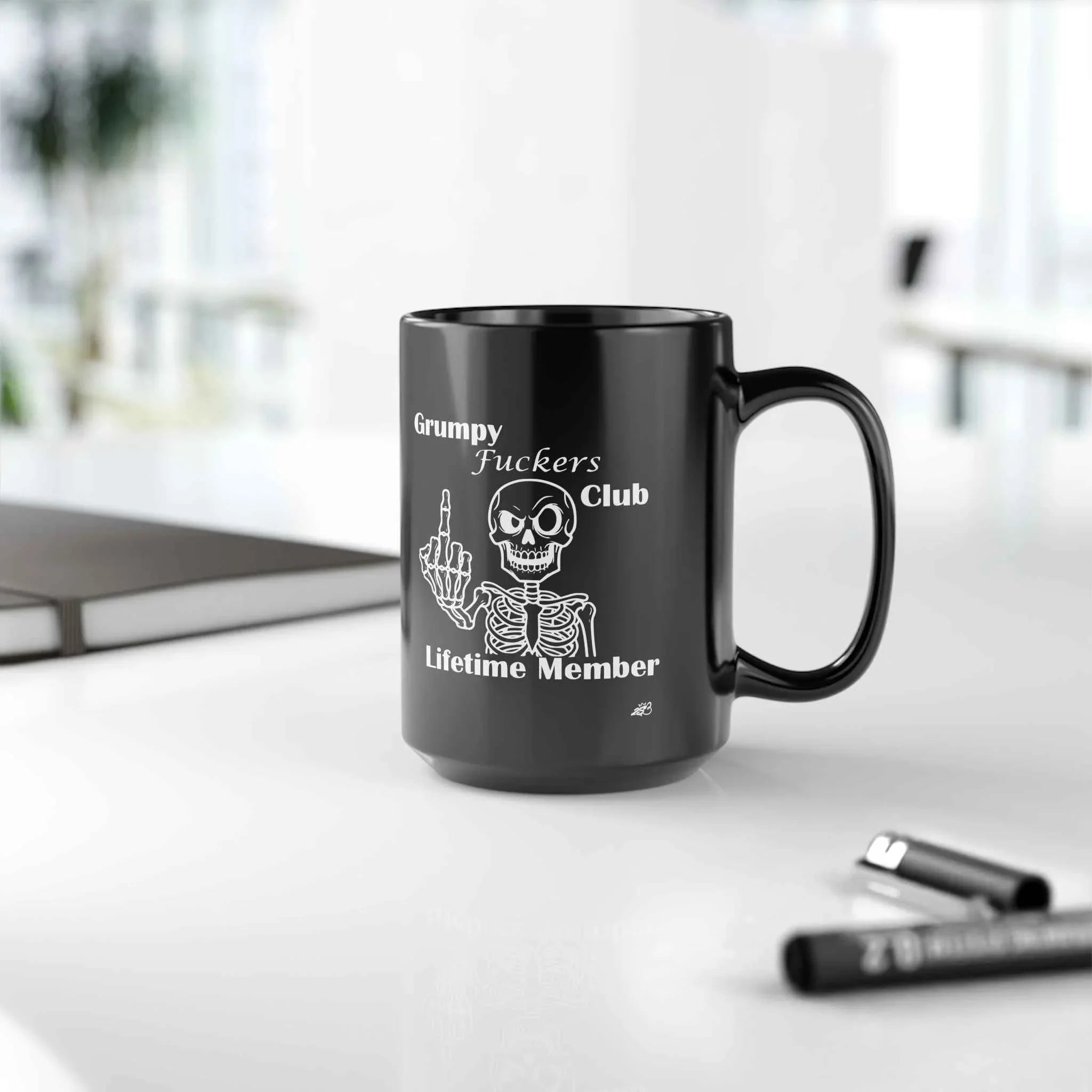 Grumpy Fuckers Club Coffee Mug – Lifetime Member - 11oz & 15oz - 2SB Snark Shop