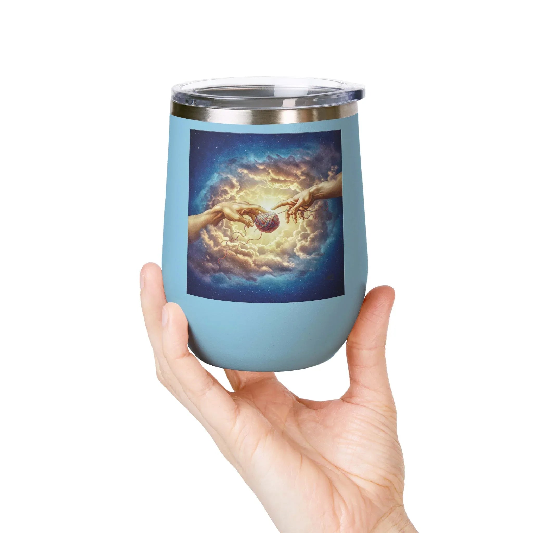 Wine Tumbler, 12oz - Divine Sips for Stitching Saints - 2SB Snark Shop