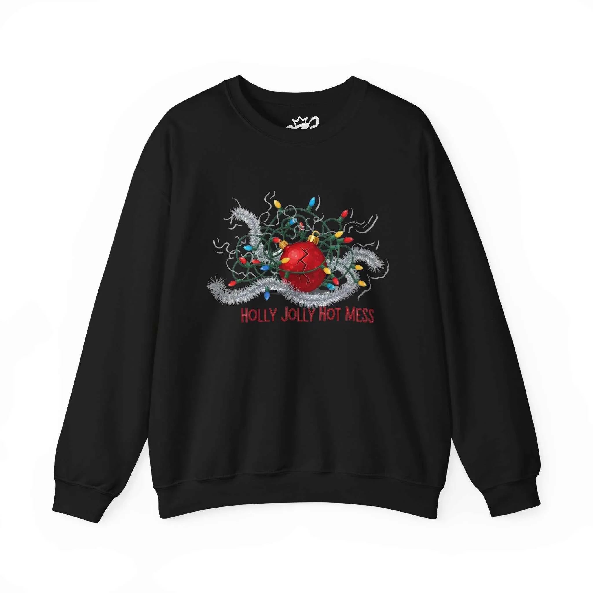 Holly Jolly Christmas Sweatshirt for Those Who Battle Christmas Lights and Lose - 2SB Snark Shop
