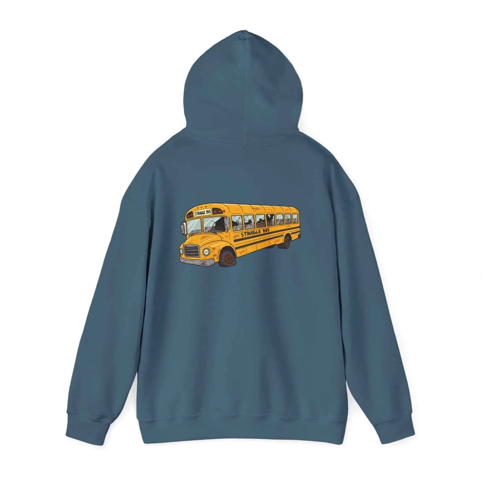 The Struggle Bus Hoodie – Crash Course in Cozy Chaos! Gift for Friends, Loved Ones and Anyone who's "Just surviving" - 2SB Snark Shop