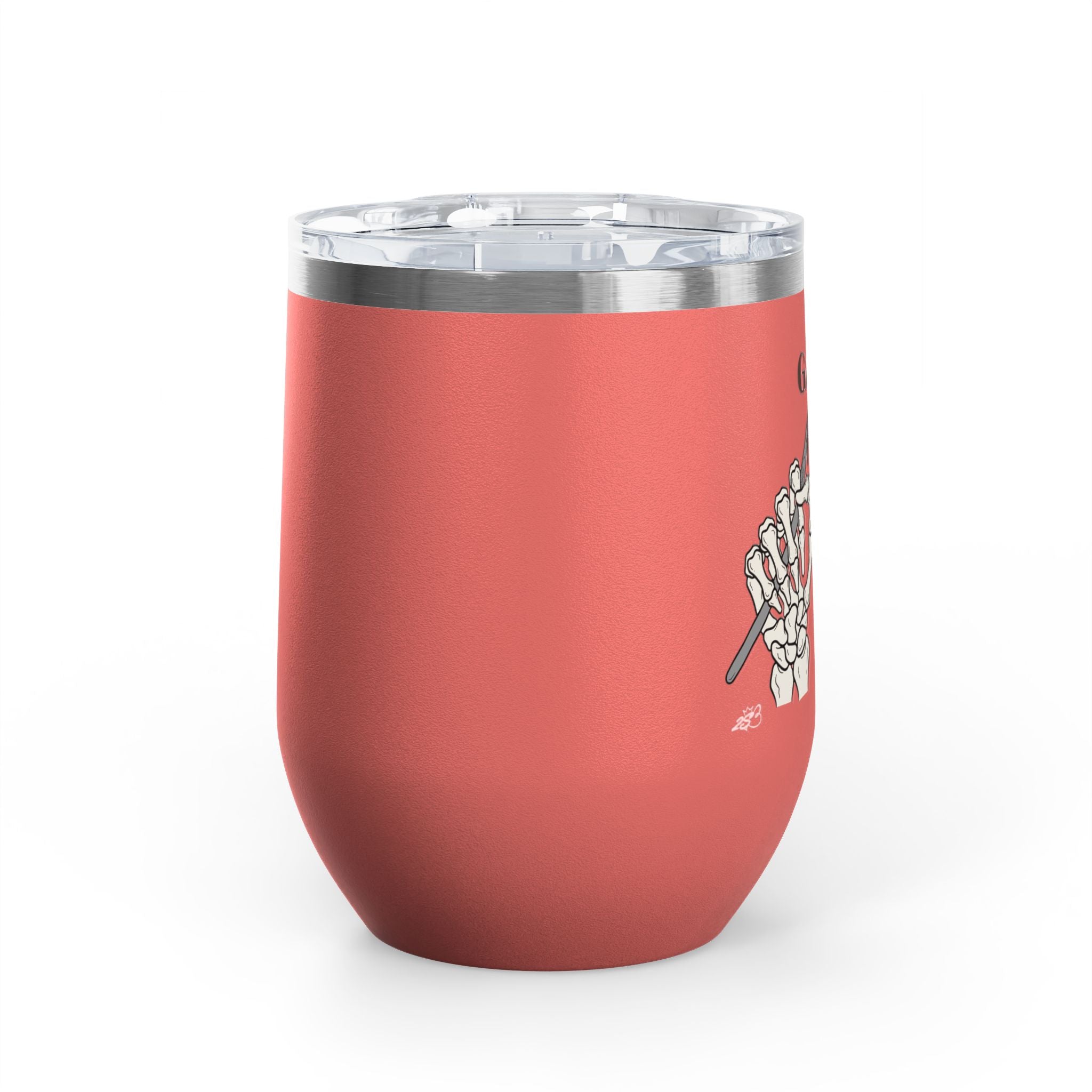 Grumpy Hookers Guild Tumbler – Funny Crochet Stainless Steel Wine Tumbler, 12oz