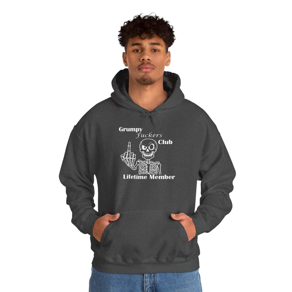 Grumpy Fuckers Club Hoodie – Lifetime Member Unisex Design - 2SB Snark Shop