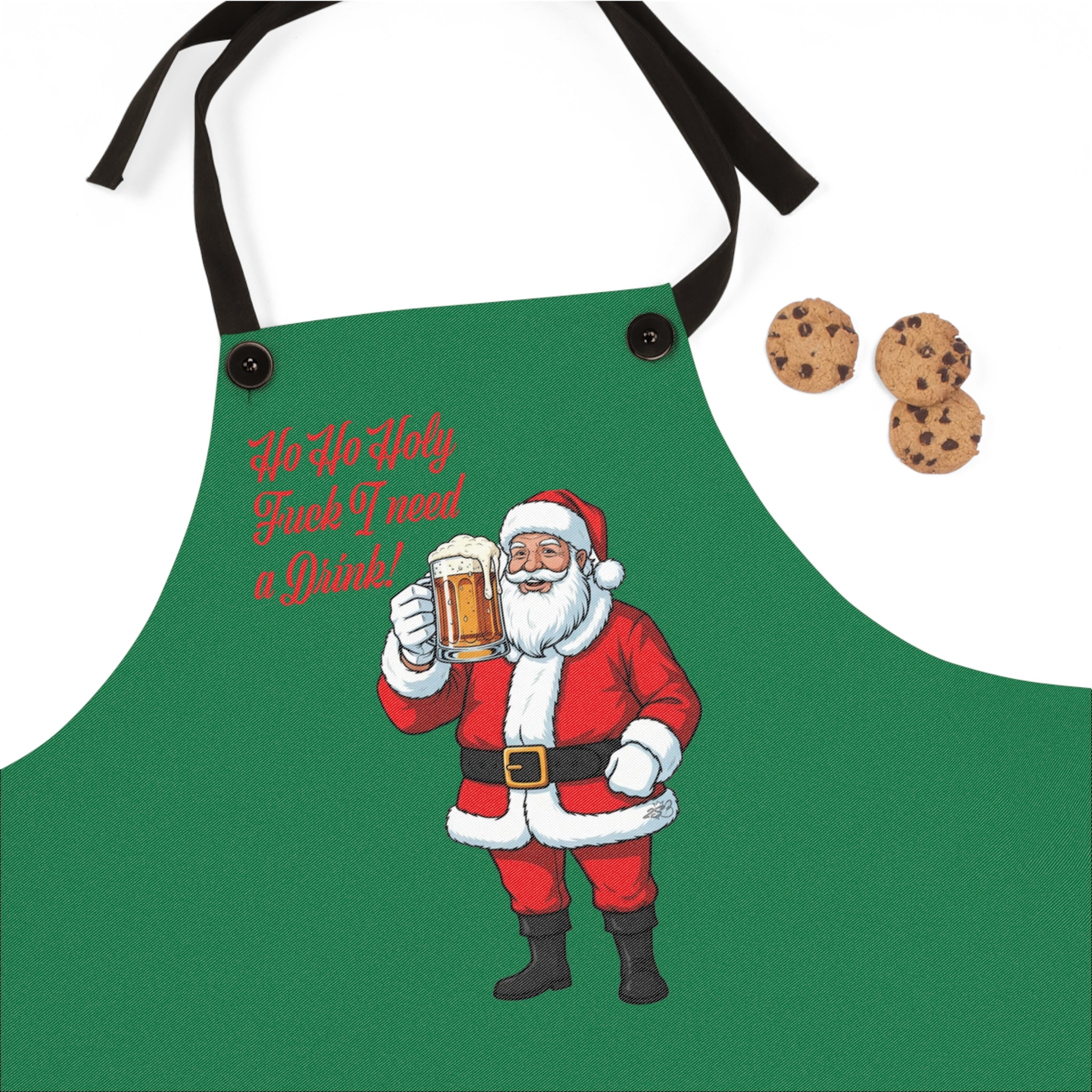 "Ho Ho Holy Fuck, I Need a Drink!" - Santa's Official Christmas Meltdown Apron