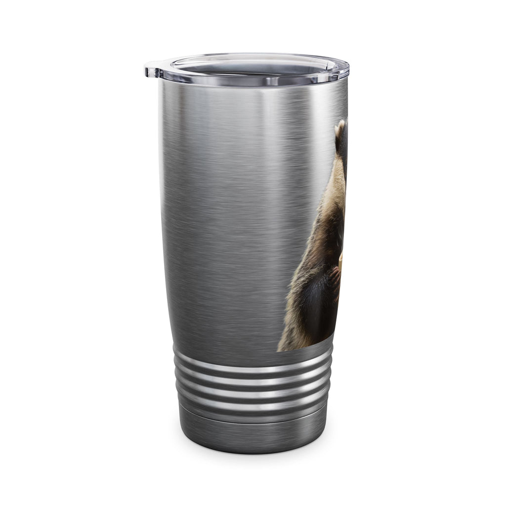 Angry Badger “Go Away” 20oz Tumbler – Caffeine First, People Never  Funny gift for Coworkers, friends, and loved ones.