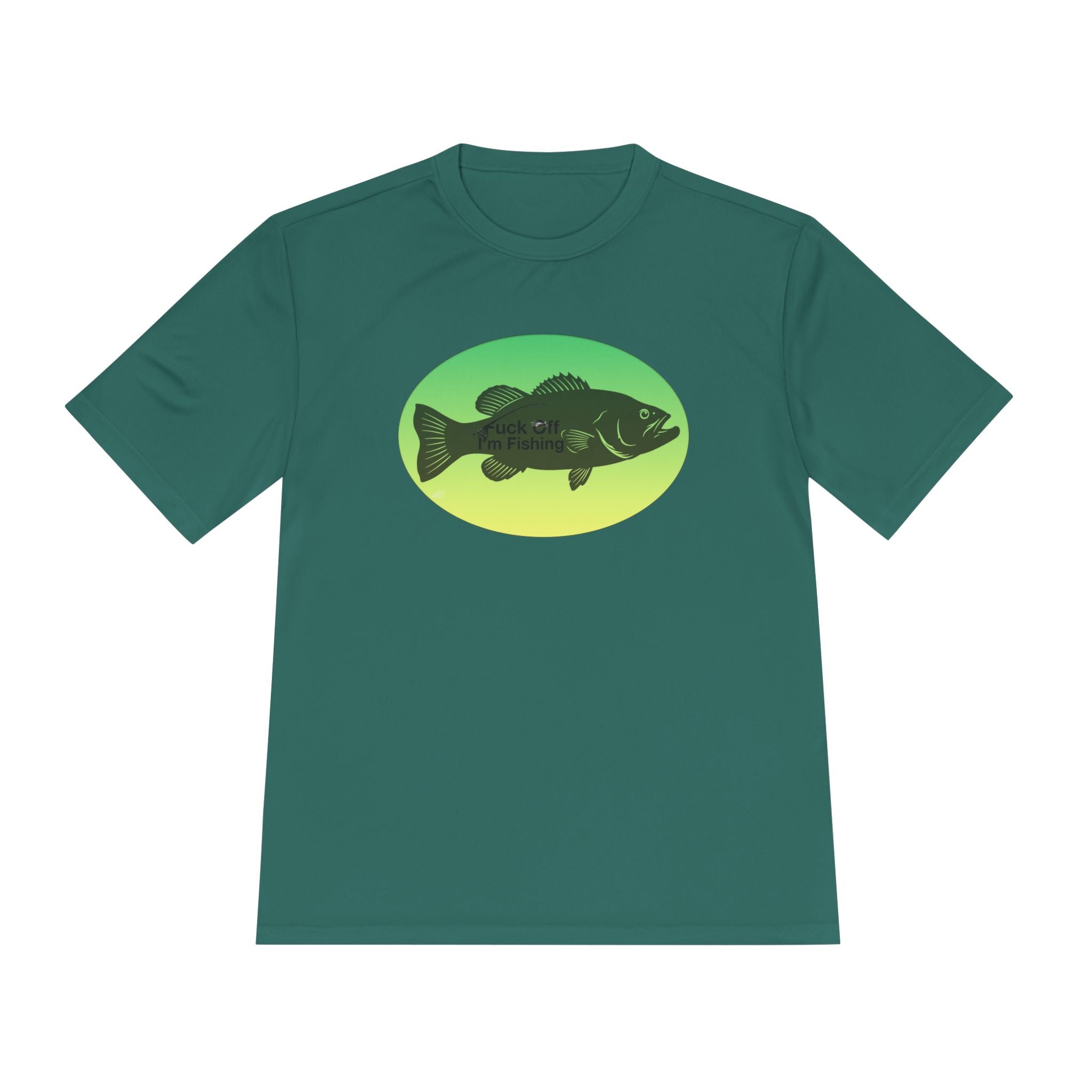 Funny Bass Fishing Shirt – “Fuck Off I’m Fishing” Unisex Moisture Wicking Tee