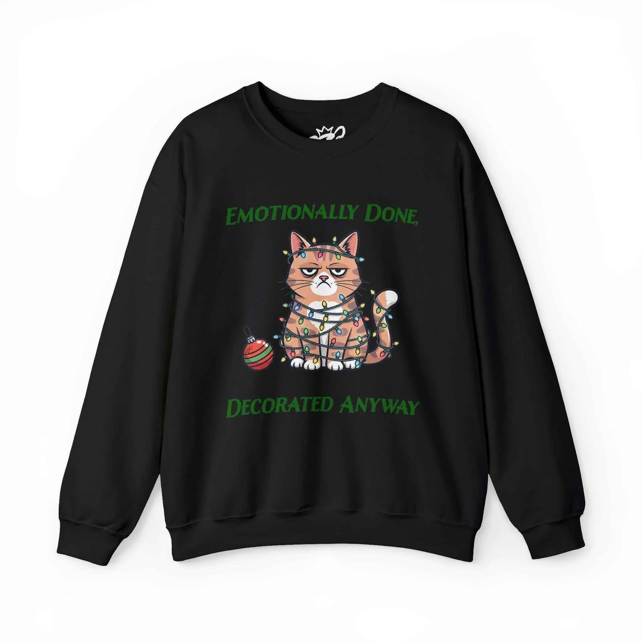 Emotionally Done Christmas Sweatshirt for Spiritually Exhausted - Ideal Gift for the Holidays - 2SB Snark Shop