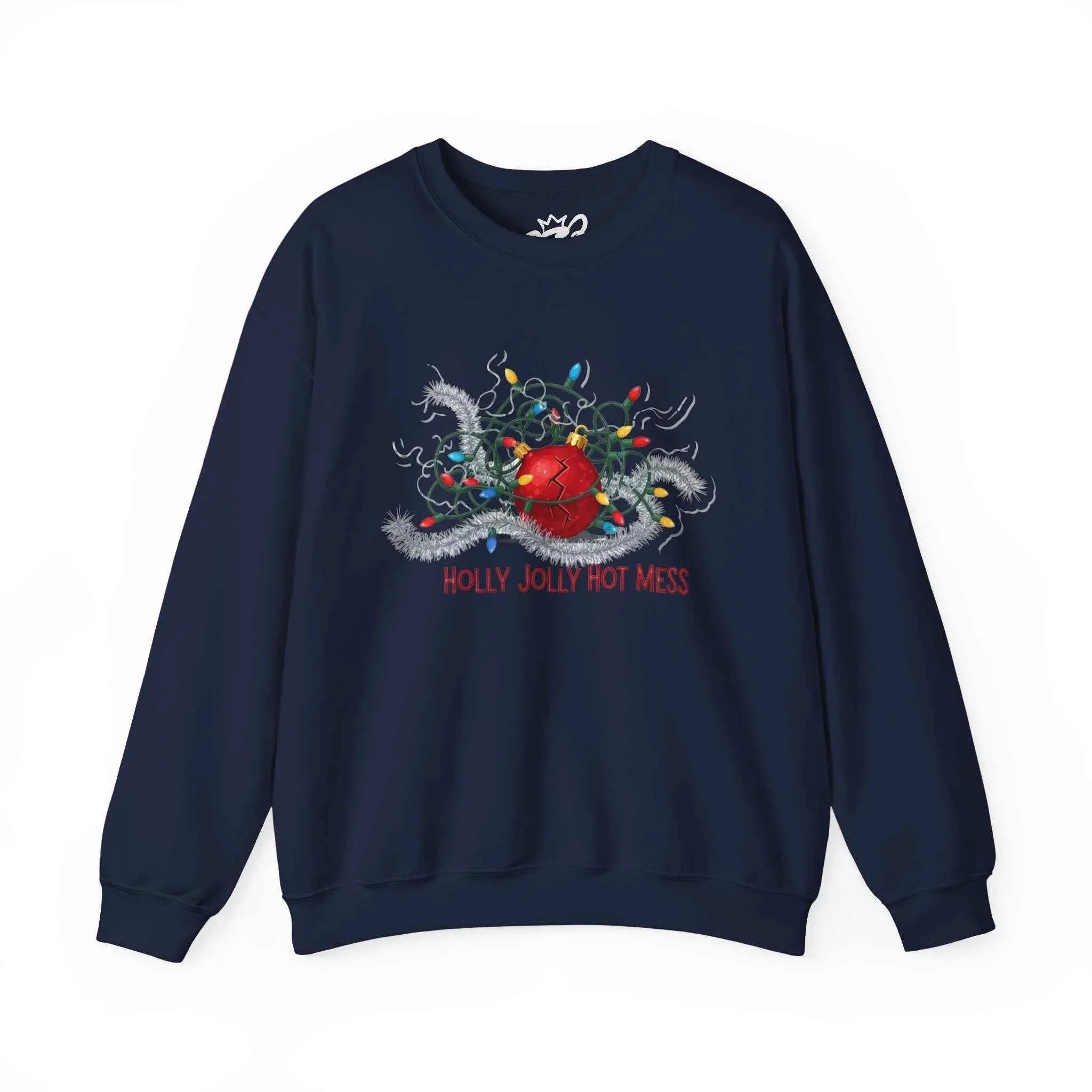 Holly Jolly Christmas Sweatshirt for Those Who Battle Christmas Lights and Lose - 2SB Snark Shop